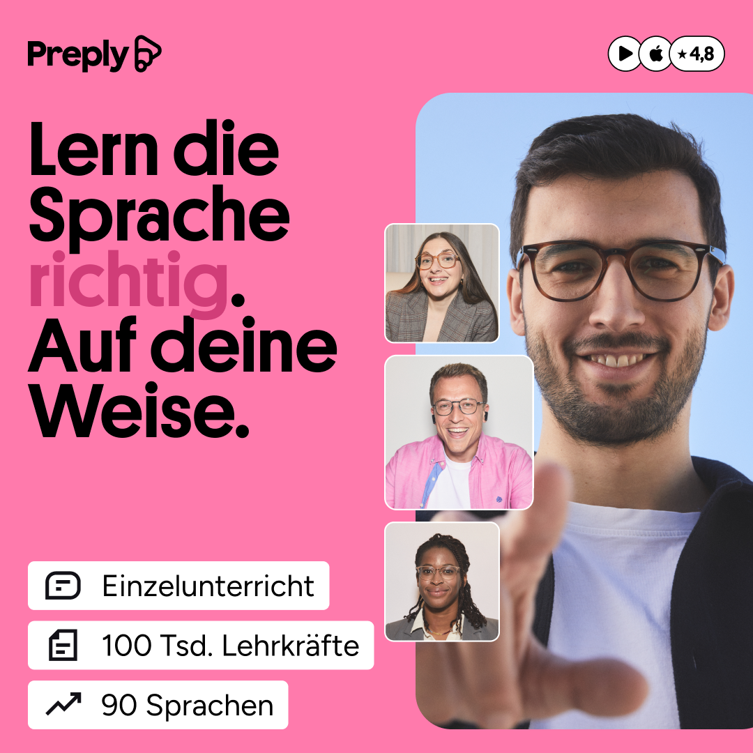 Preply Facebook ad