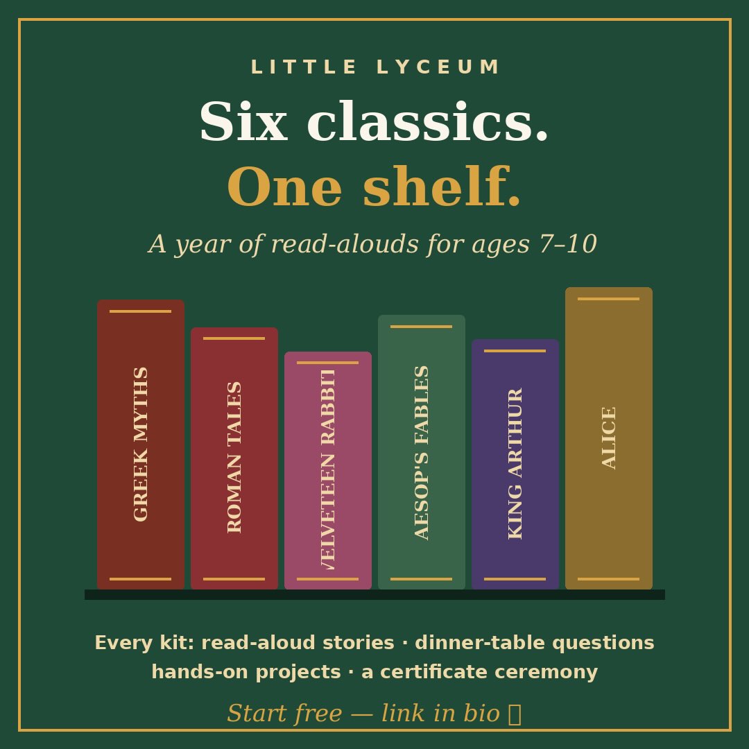 Little Lyceum Facebook ad: Three Greek Myths in Three Evenings, A Free Family…