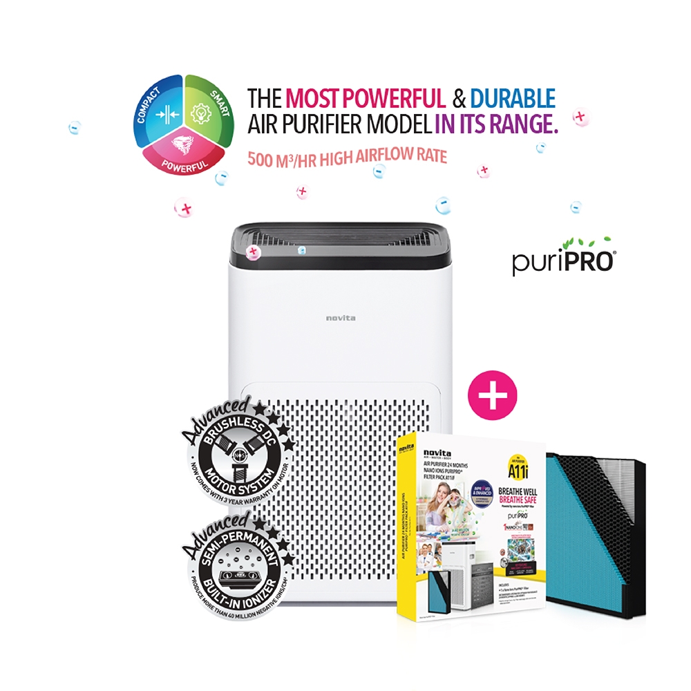 novita SG Facebook ad: Dust, haze, and allergens, don’t compromise the air…