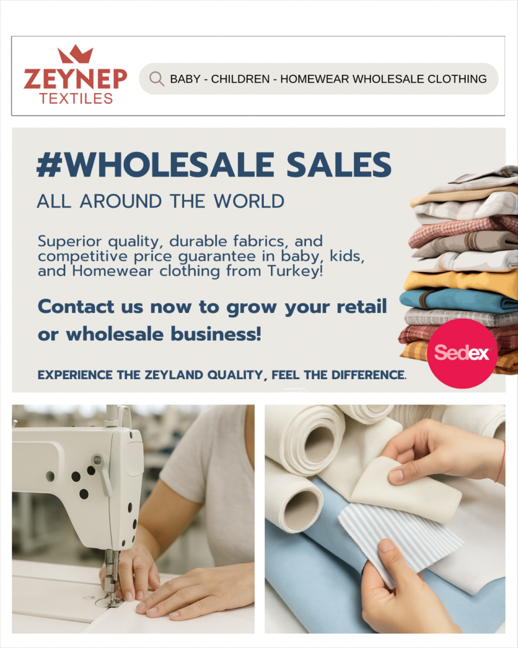 zeyneptextile.wholesale Facebook ad
