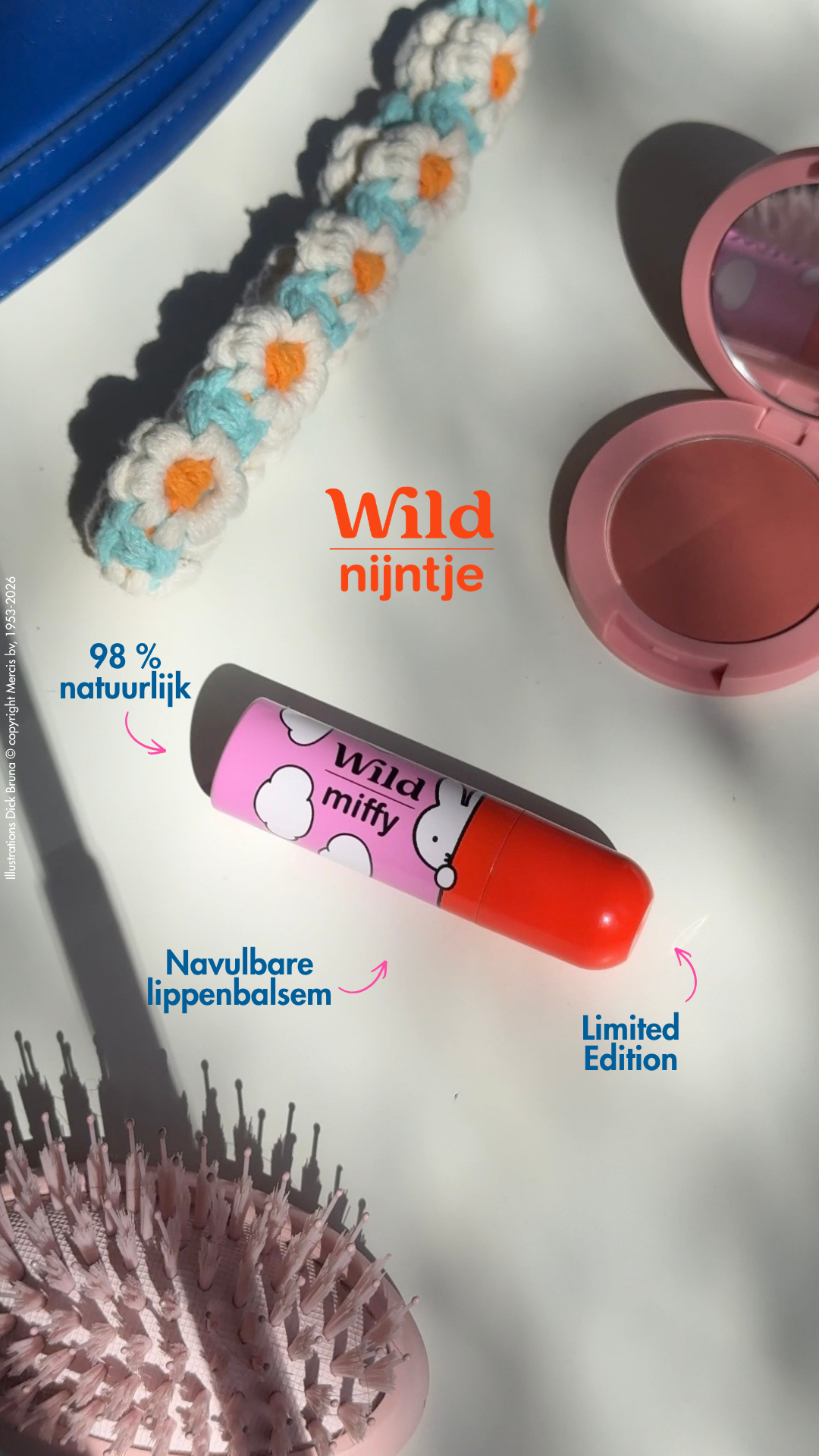 Wild Facebook ad: Houd je lippen zijdezacht met onze Limited Edition Nijntje…