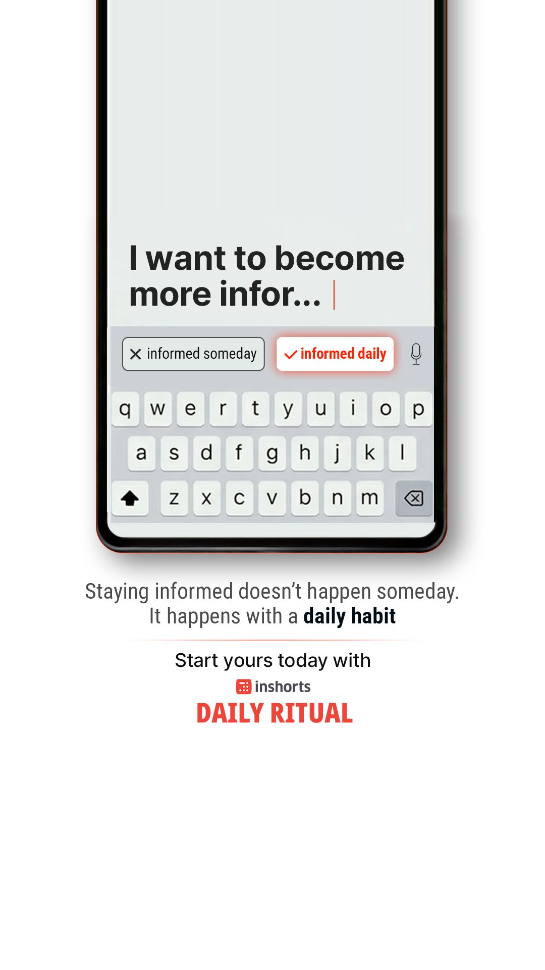 Inshorts Facebook ad