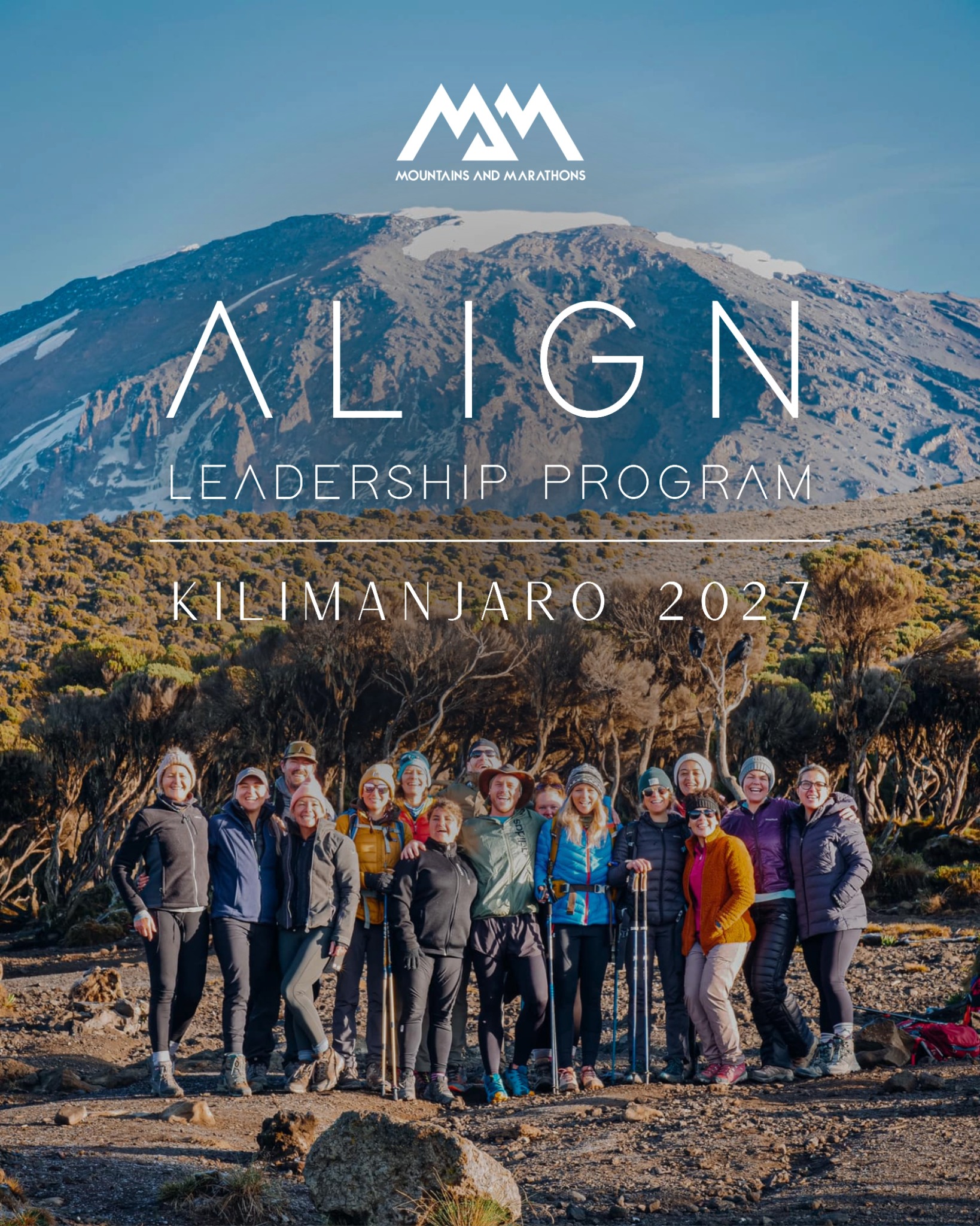 ALIGN Leadership Program by Mountains and Marathons Facebook ad: Join the ALIGN Leadership Program