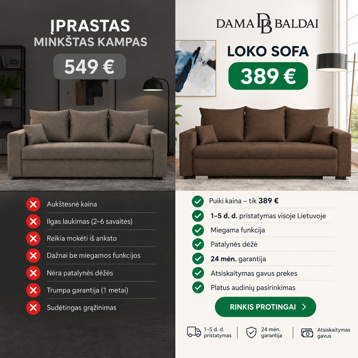 DamaBaldai Facebook ad