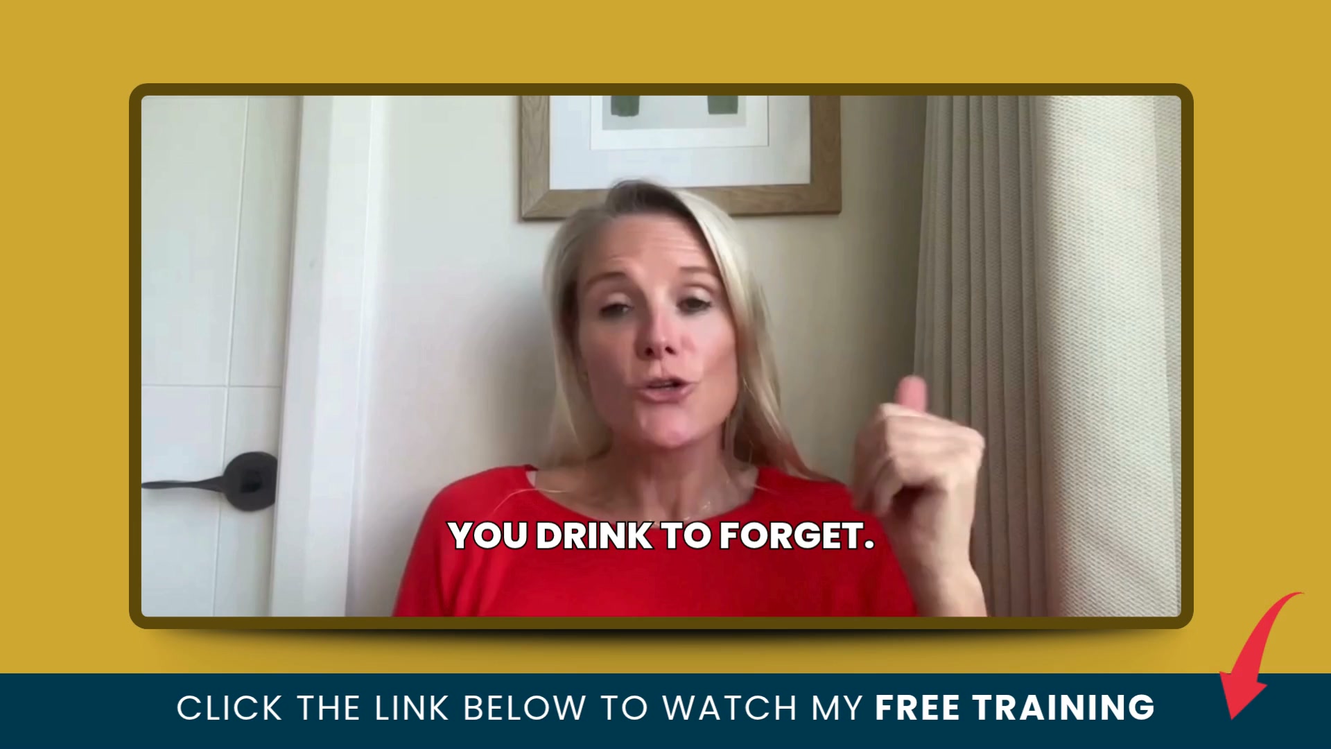 Mindset Transformations Facebook ad: You're Not An Alcoholic. You Just Need A Reset.