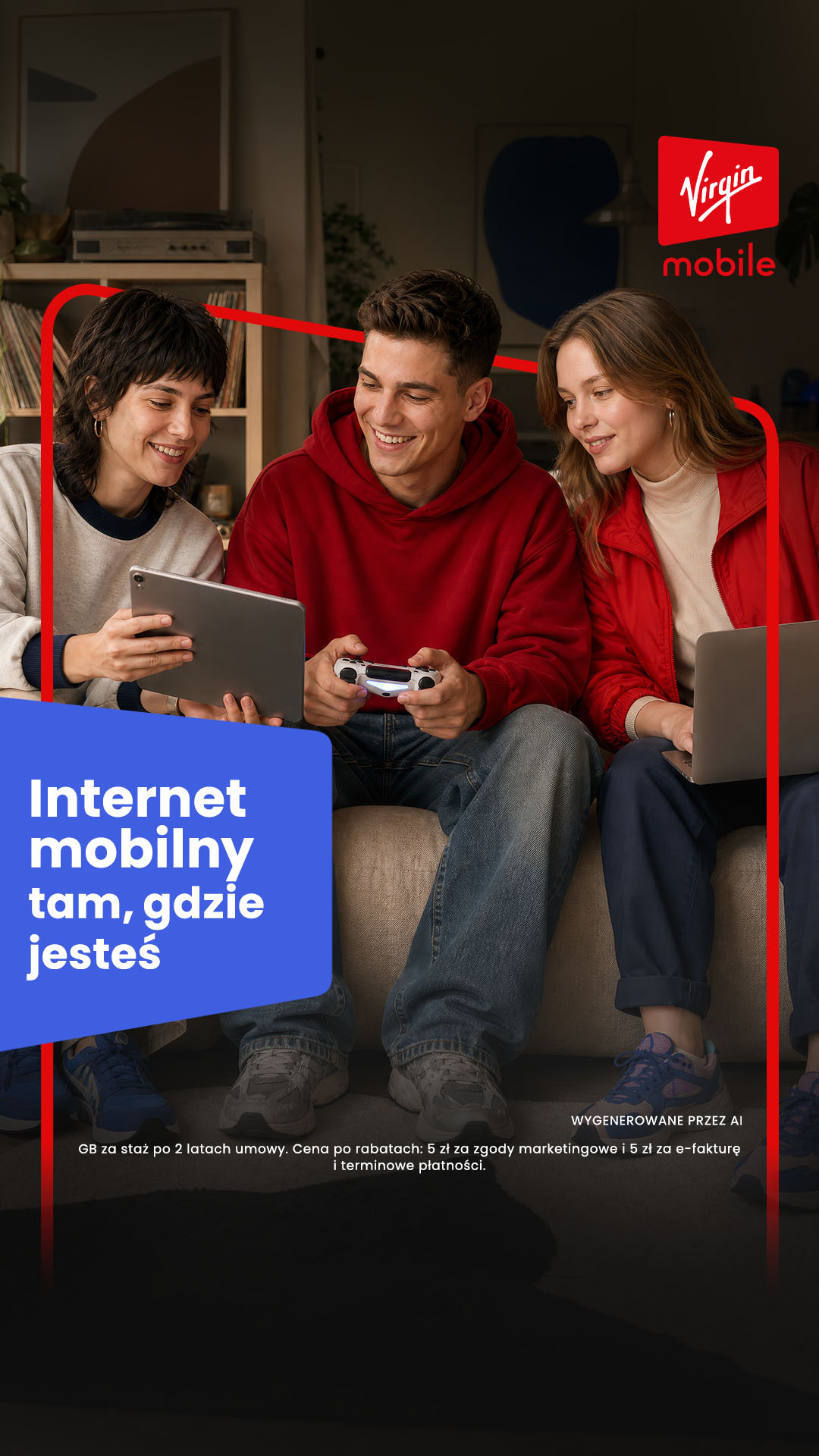 Virgin Mobile Polska Facebook ad: Sprawdź ofertę!