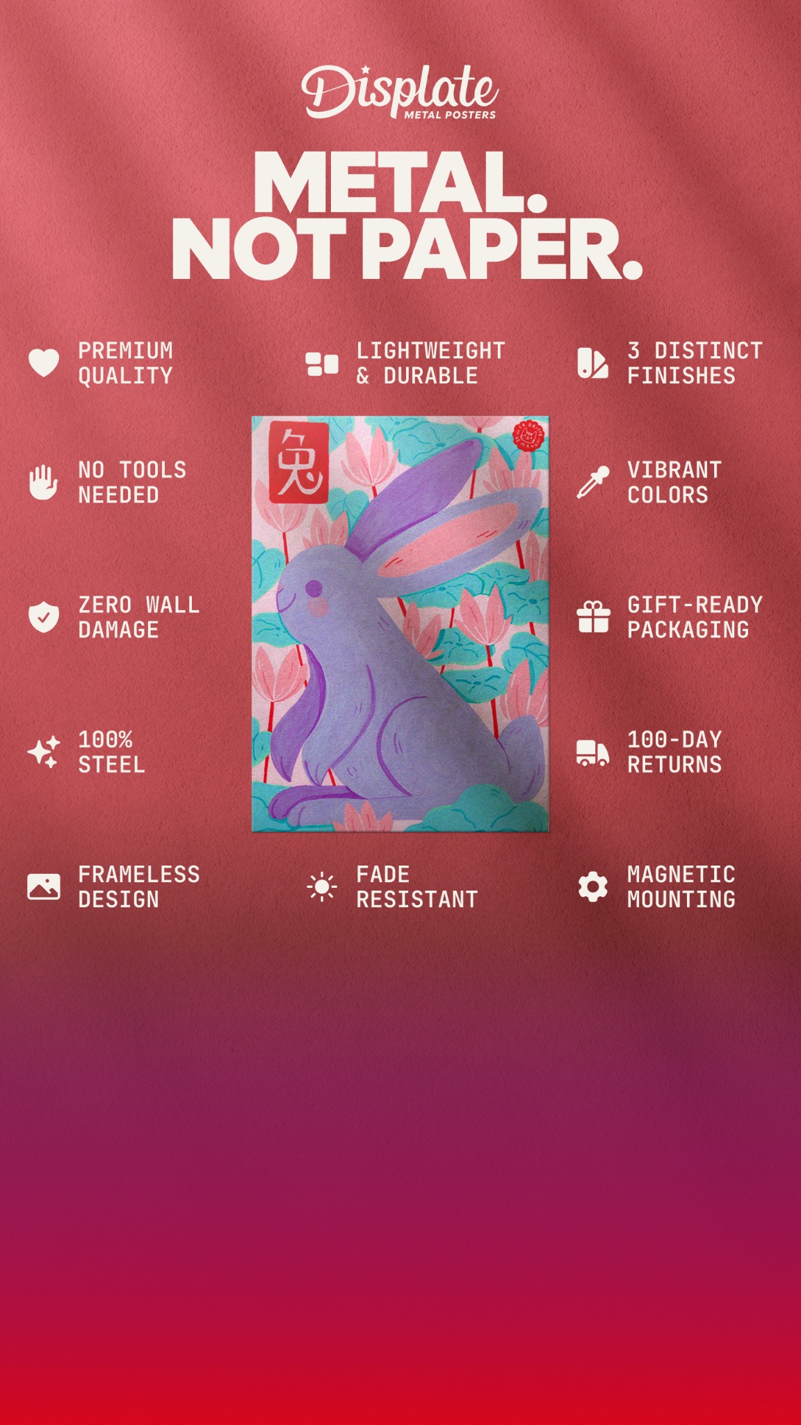 Displate Facebook ad