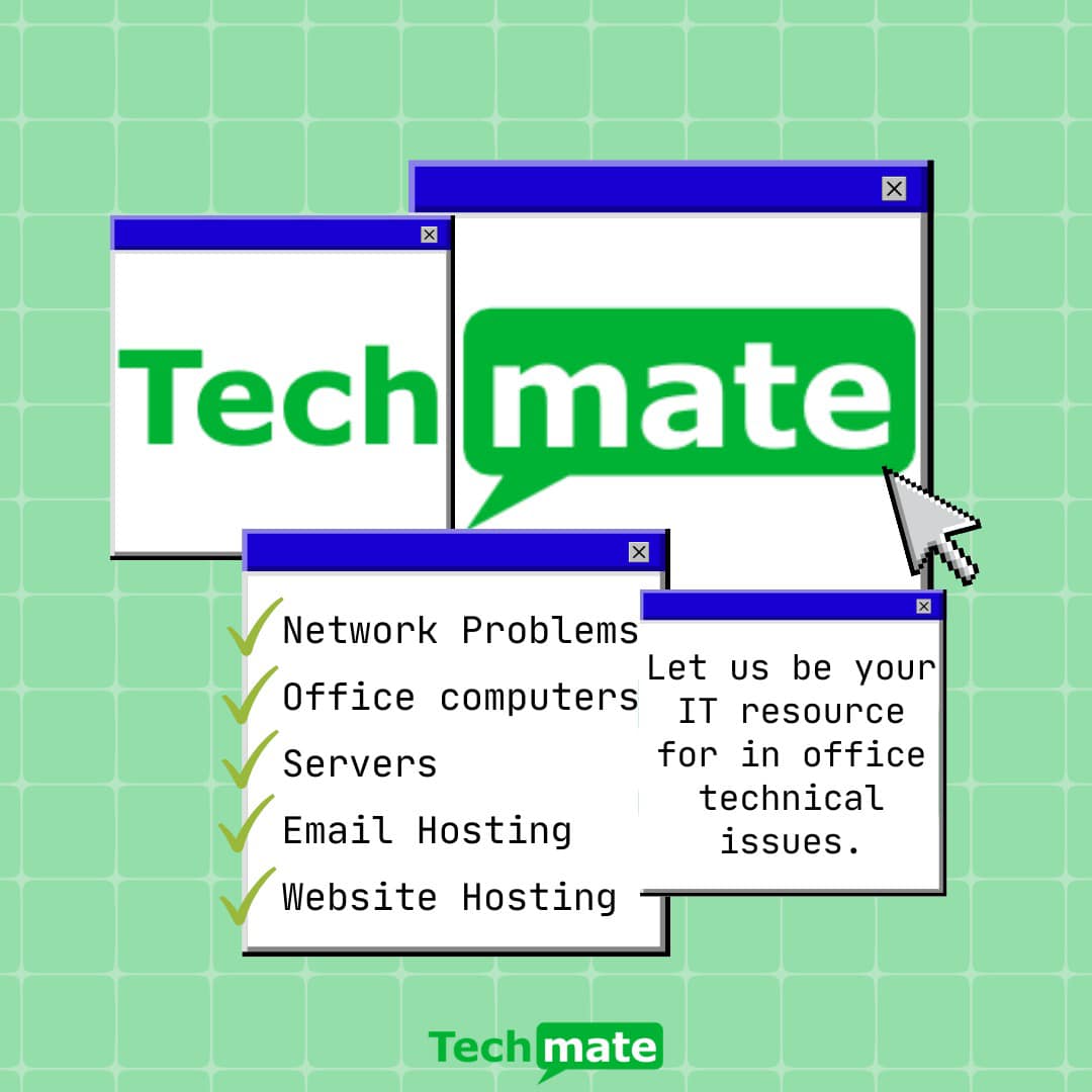 Techmate Buffalo Facebook ad: We are located in Buffalo, MN, and specialize…
