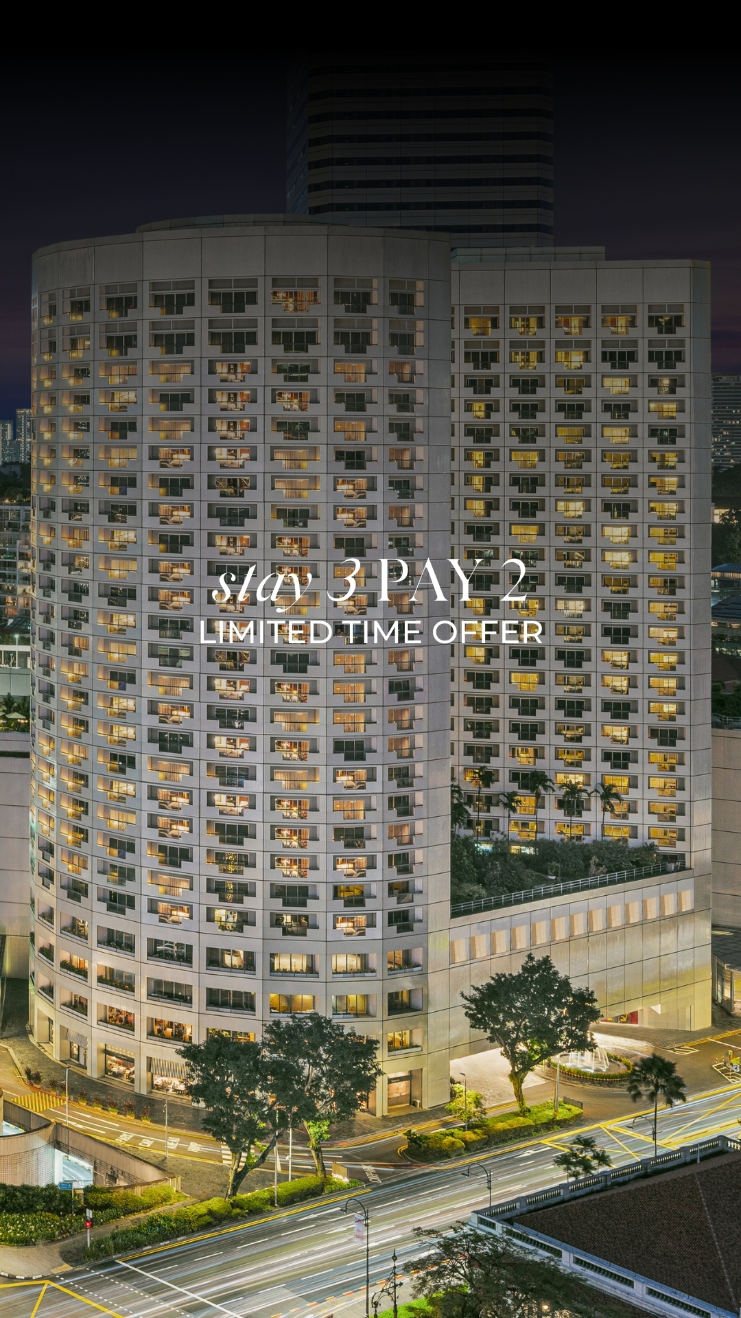 Fairmont Singapore Facebook ad