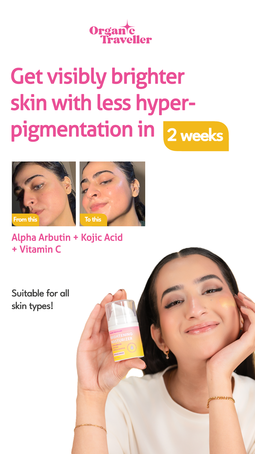 Organic Traveller - Skincare Facebook ad