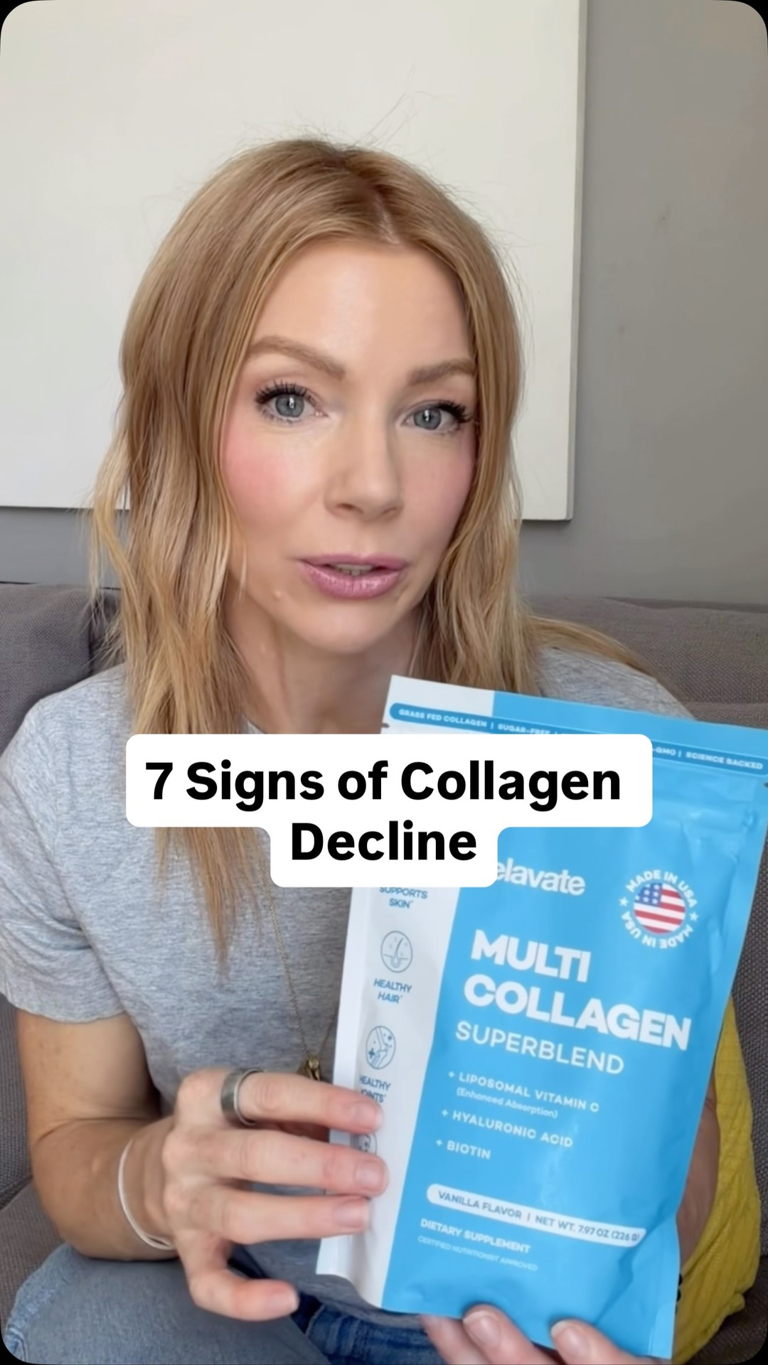 What The Menopause? Facebook ad: 7 signs your collagen is already collapsing in…