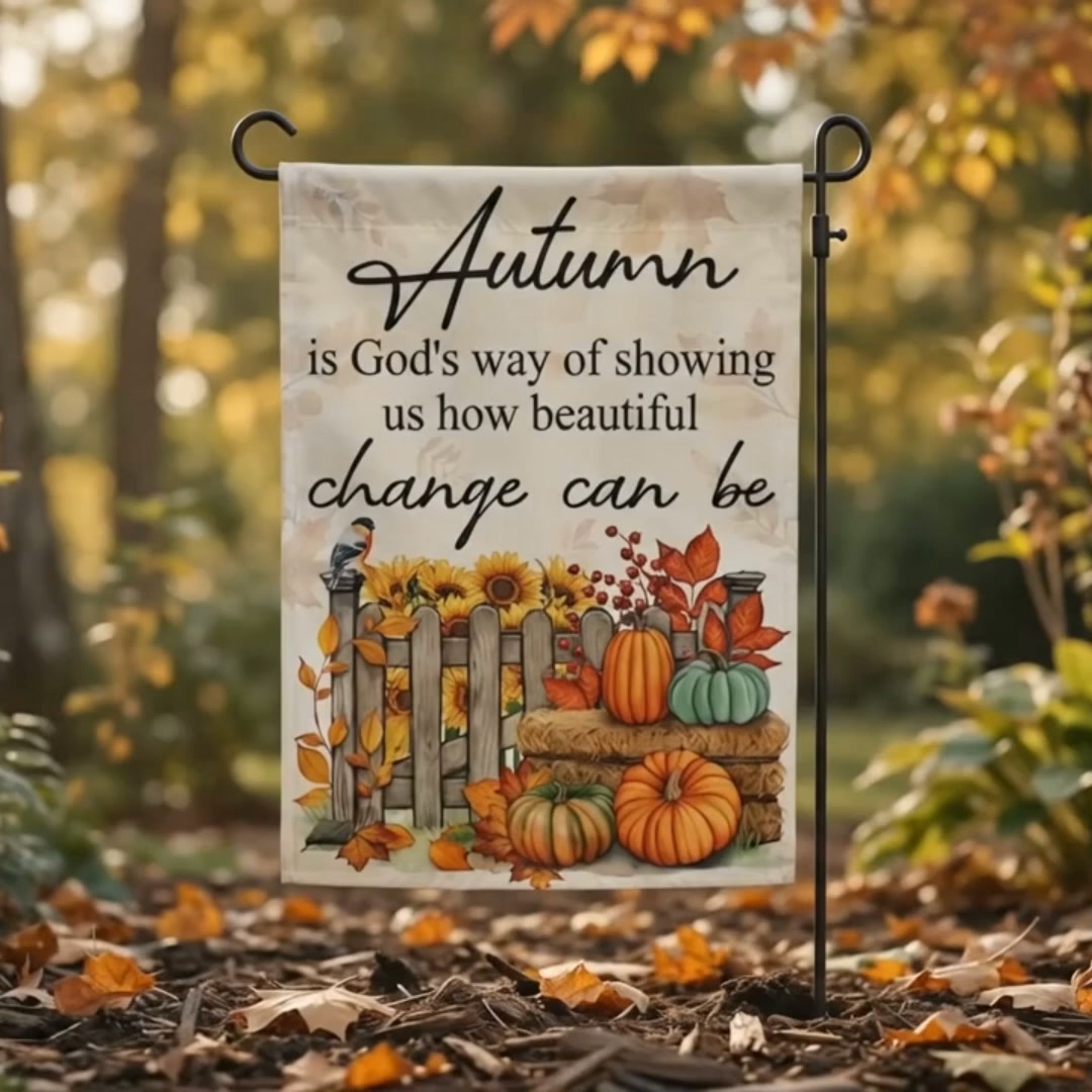 Flagwix.com Facebook ad: Autumn Is God's Way