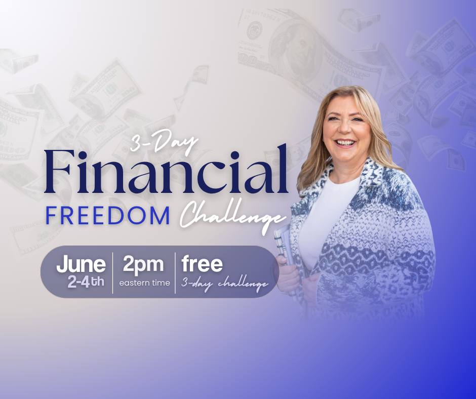 Deb Mousseau Facebook ad: Register for the Free 3-Day Financial Freedom Challenge →