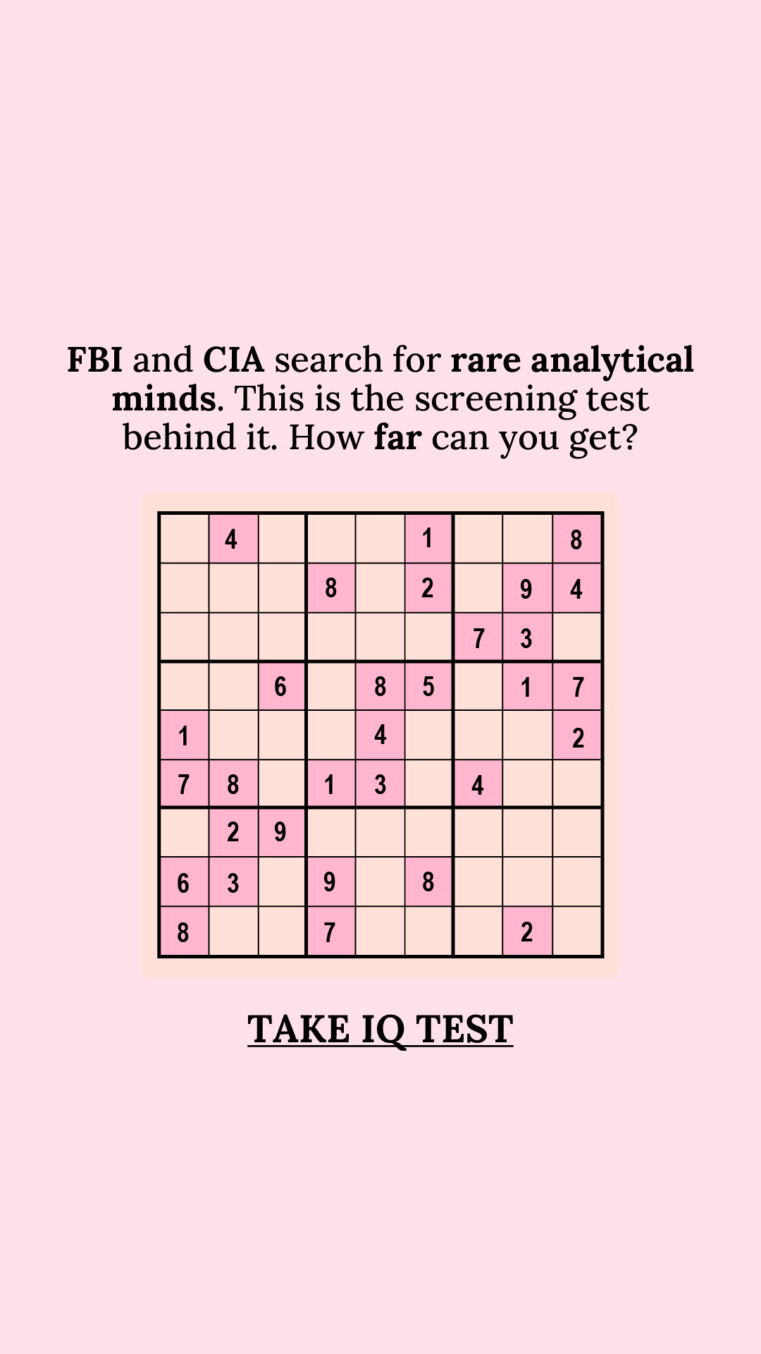 Brain Health Check Facebook ad