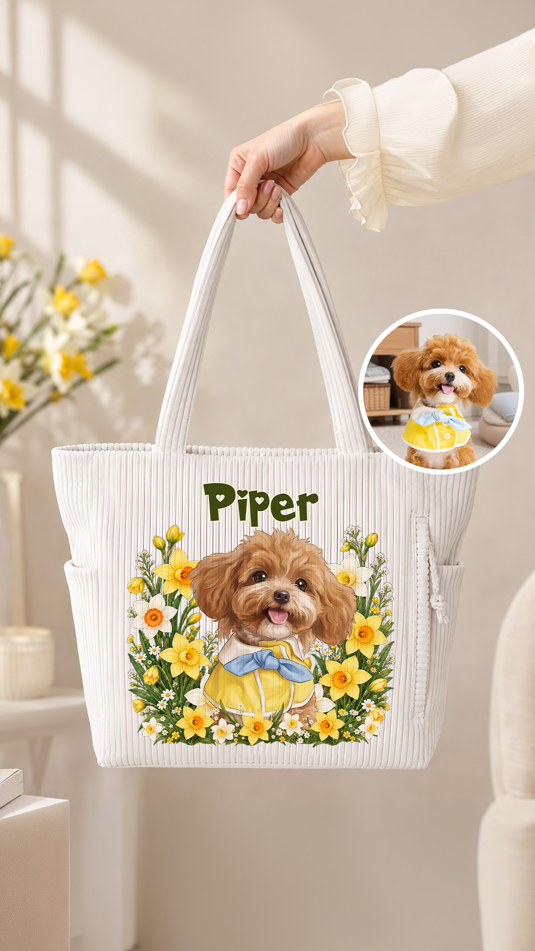 Callie Grace Facebook ad: Personalized Cute Pet Photo Birth Flower Large Capacity…