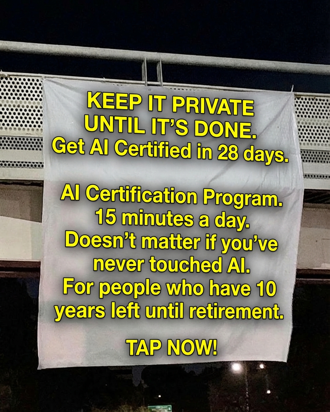 Practical AI Facebook ad