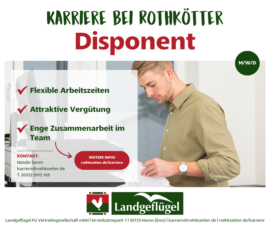 Karriere bei Rothkötter Facebook ad: Disponent (m/w/d) gesucht!