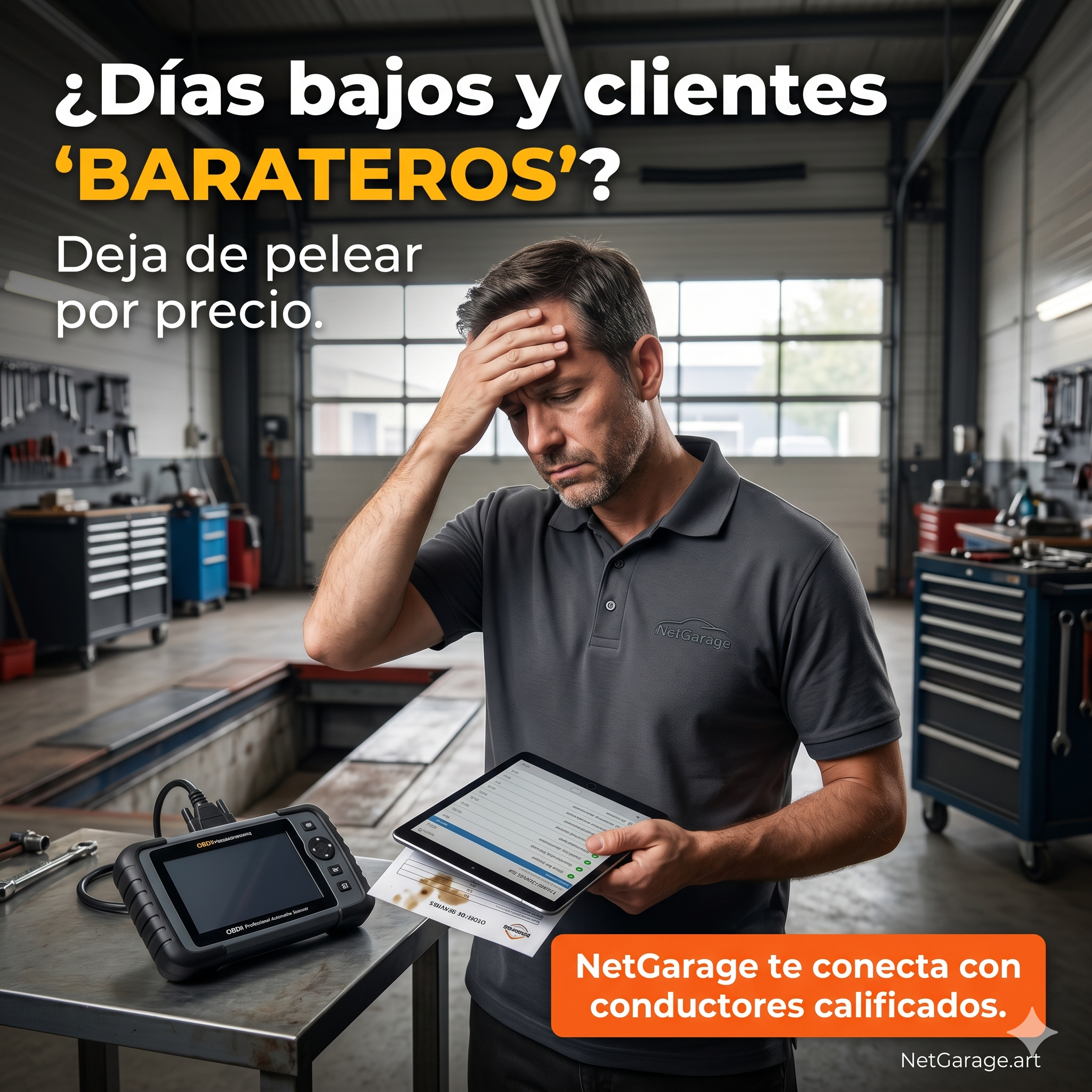 Net Garage Facebook ad: Chatea con nosotros