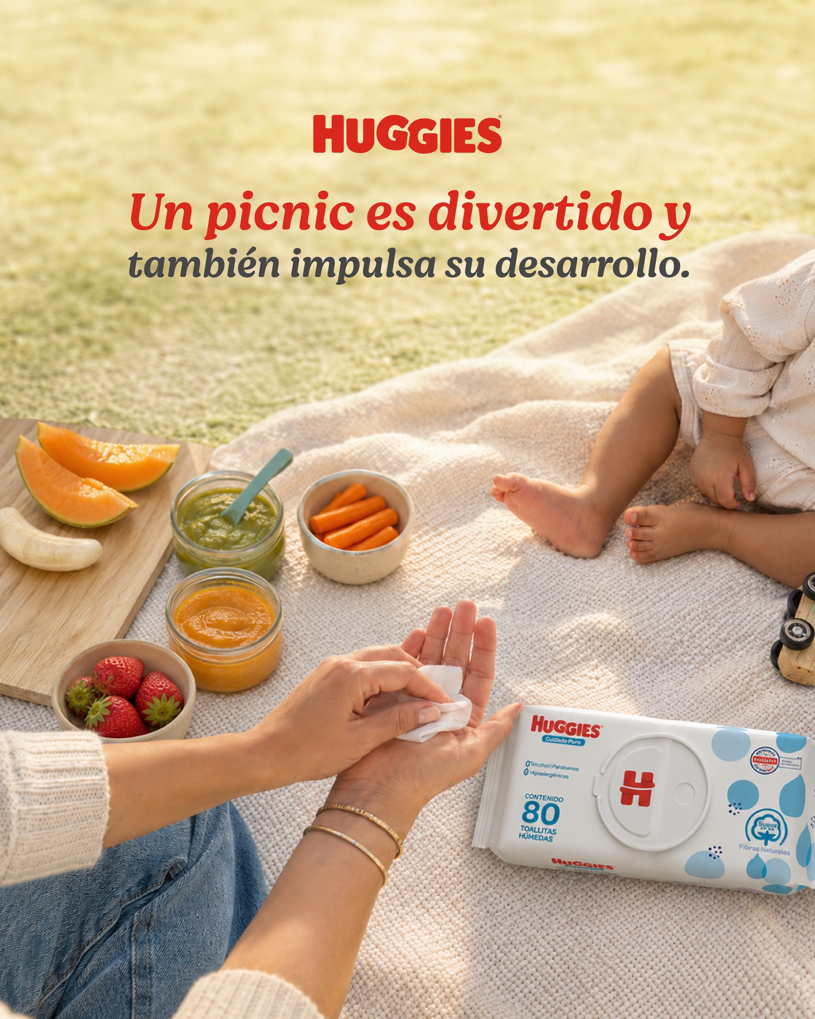 Huggies Mexico Facebook ad: Pasar tiempo al aire libre, es mucho más…