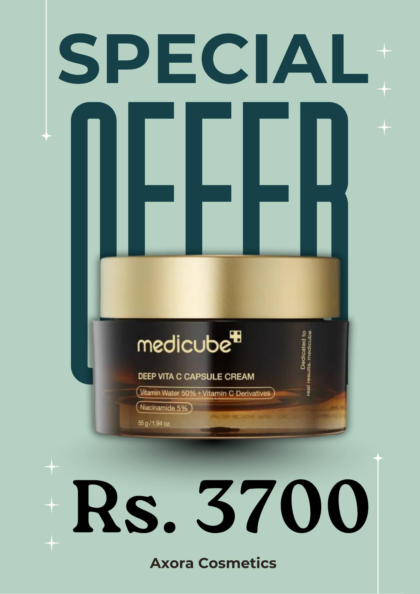 Axora Cosmetics Facebook ad: Transform your skin with MEDICUBE!