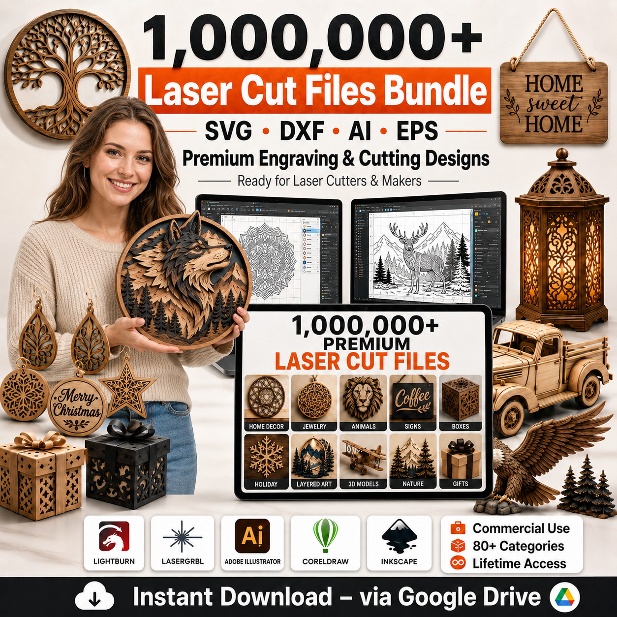 CraftFiles Art - Laser & CNC Designs Facebook ad