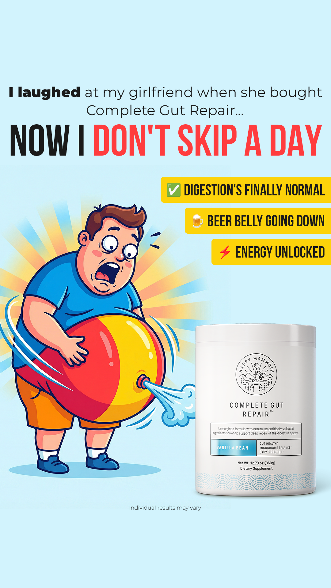Happy Mammoth EU Facebook ad