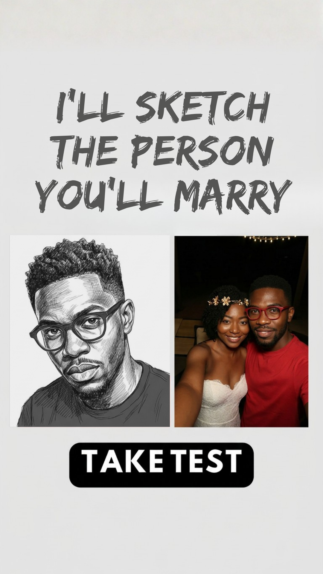Soulmate Drawing Facebook ad: Take quiz and check it out!