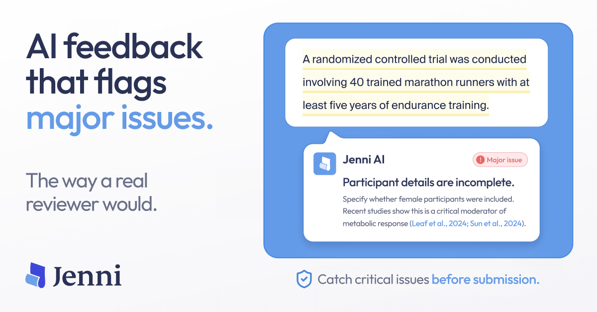Jenni AI Facebook ad