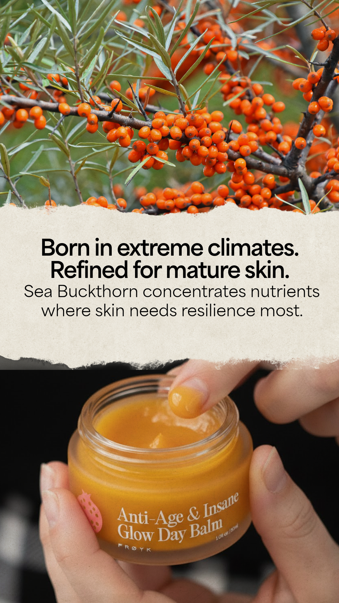 Frøya Organics Facebook ad