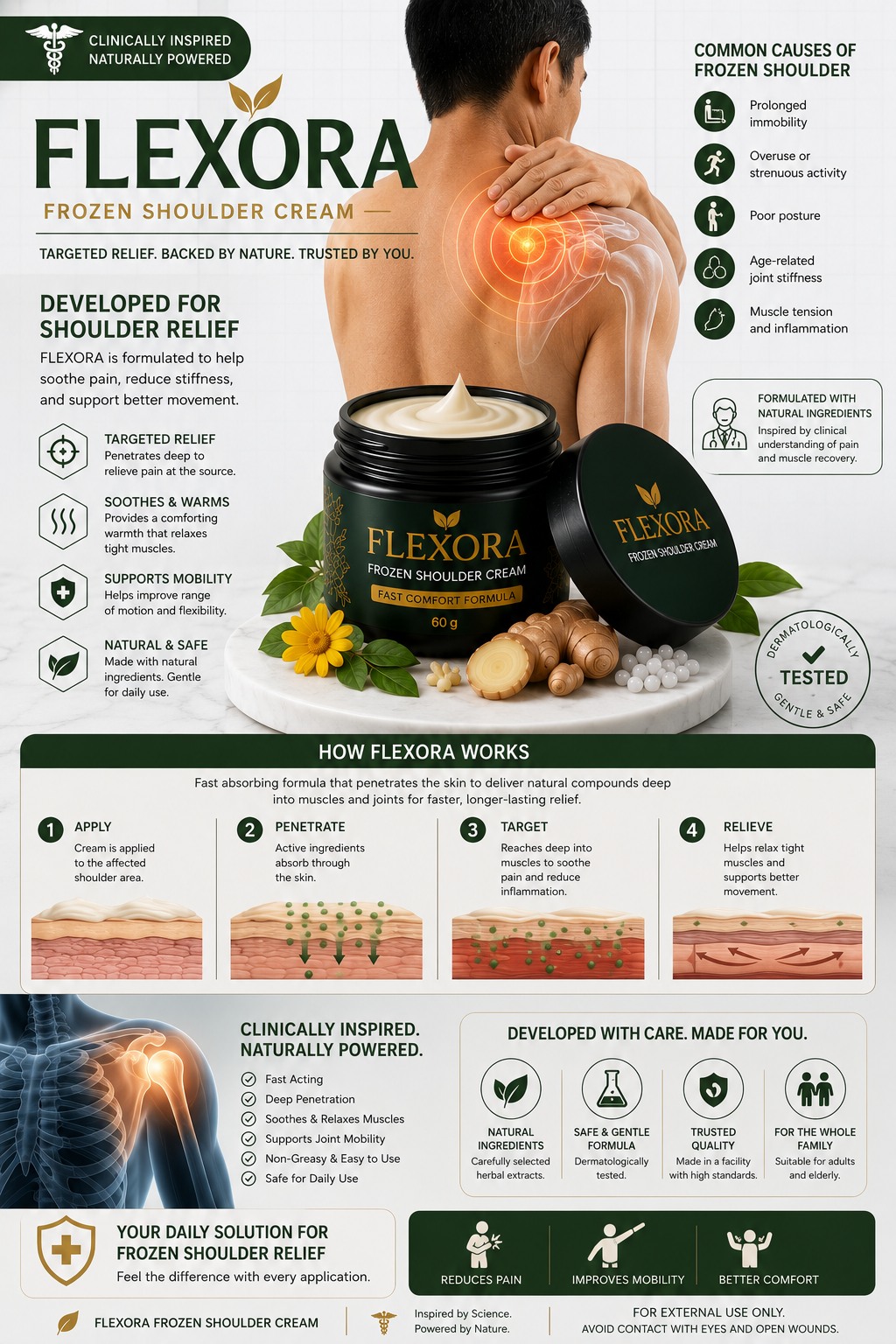Flexora Shoulder Care Facebook ad: Akala mo simpleng paninigas lang ng balikat… hanggang…