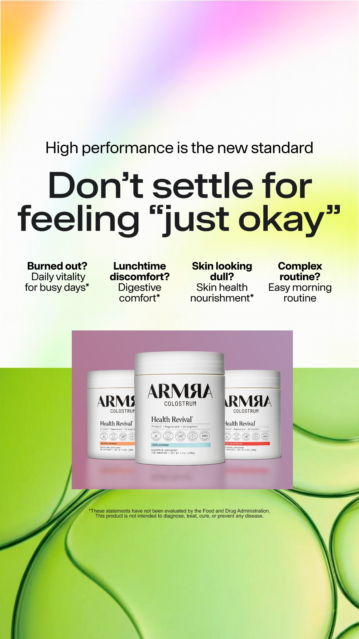 ARMRA Facebook ad