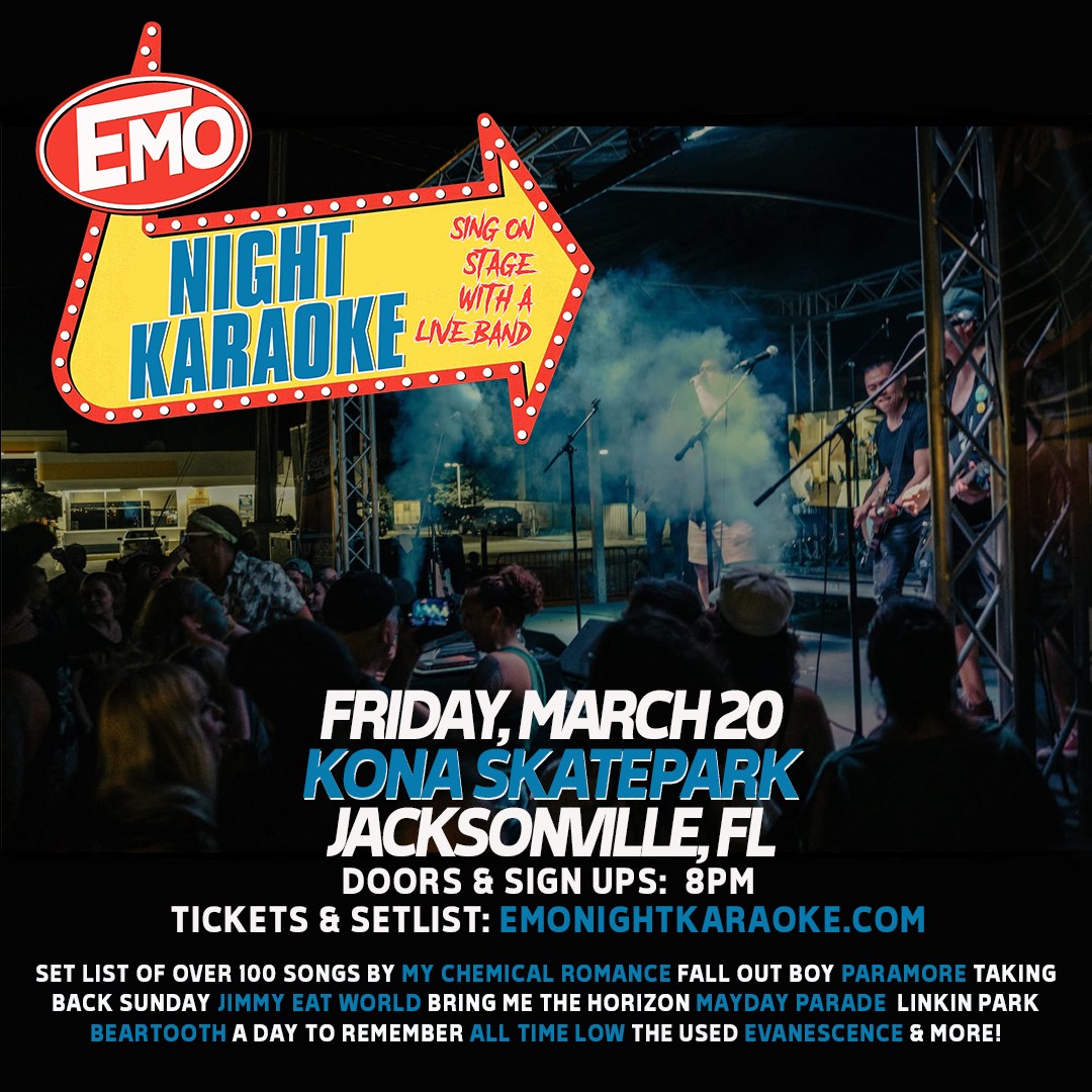 Emo Night Karaoke Facebook ad: Emo Night Karaoke Jacksonville, FL