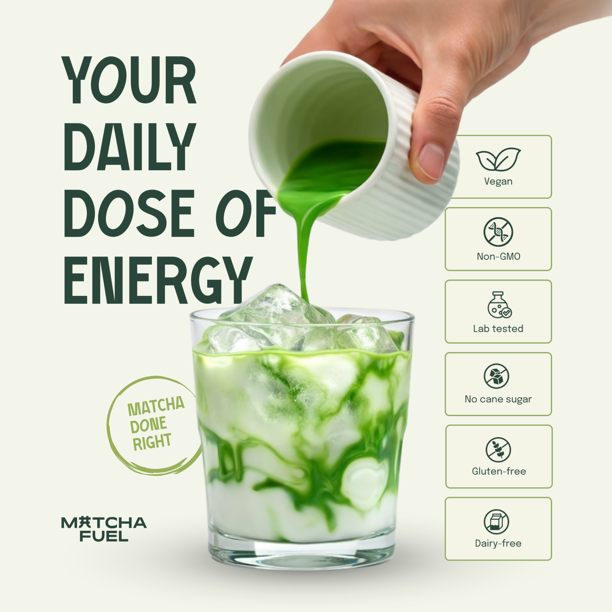 Matcha Fuel Facebook ad