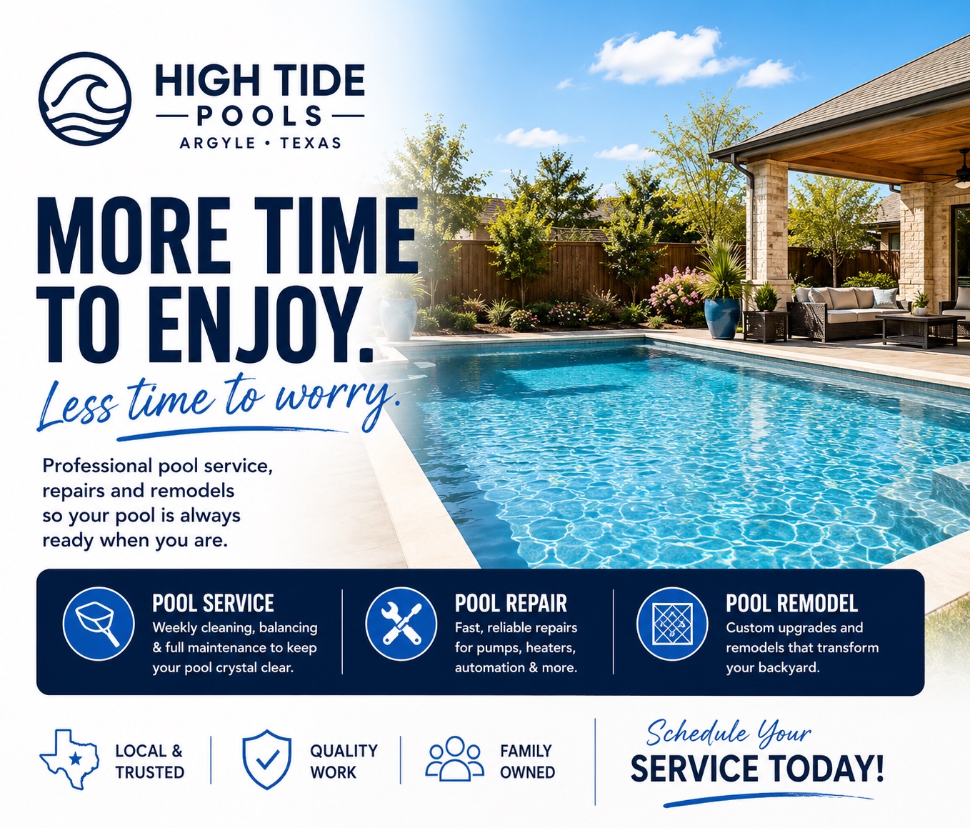 High Tide Pools Facebook ad
