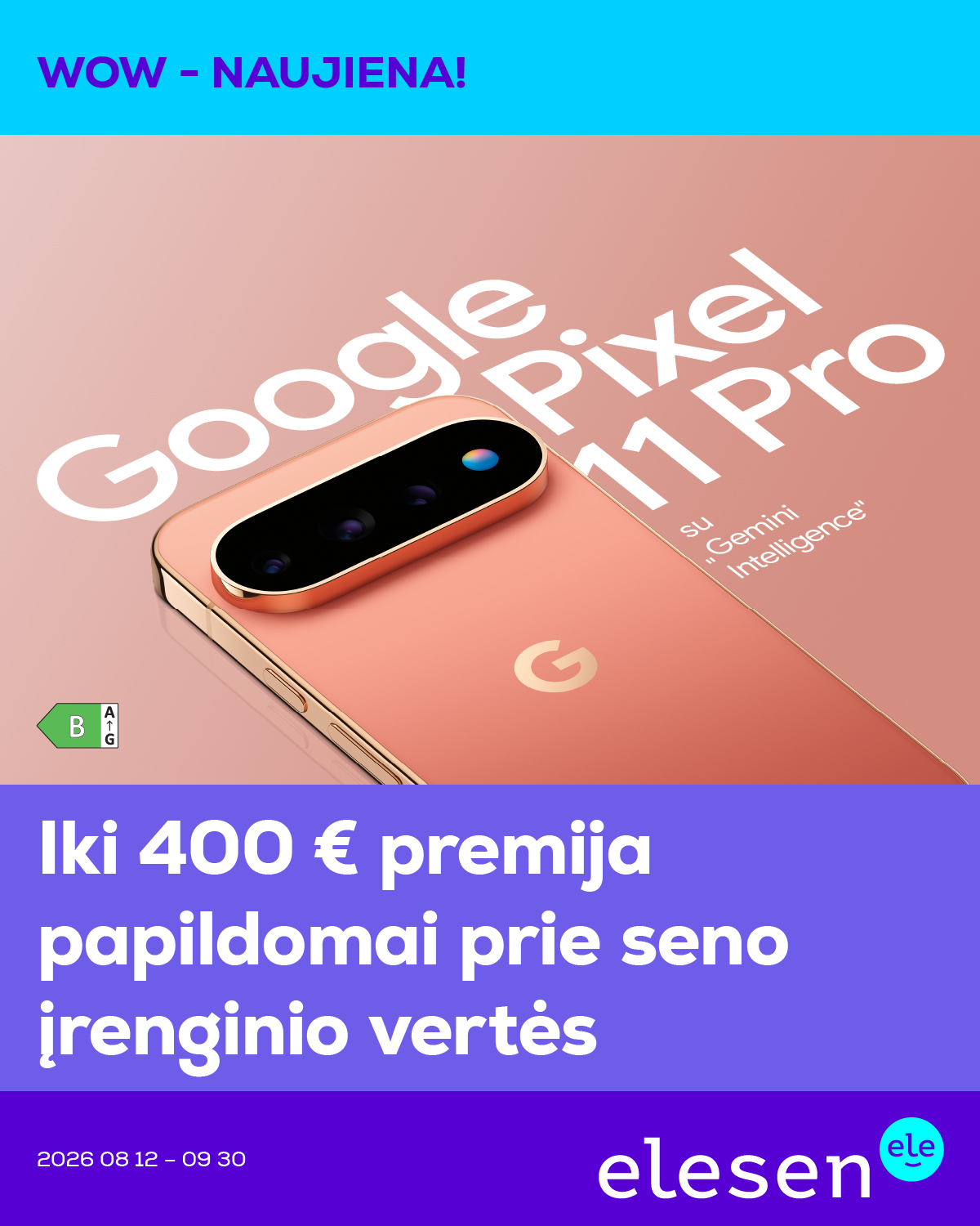 Elesen Facebook ad: Senas įrenginys, didesnė vertė.
