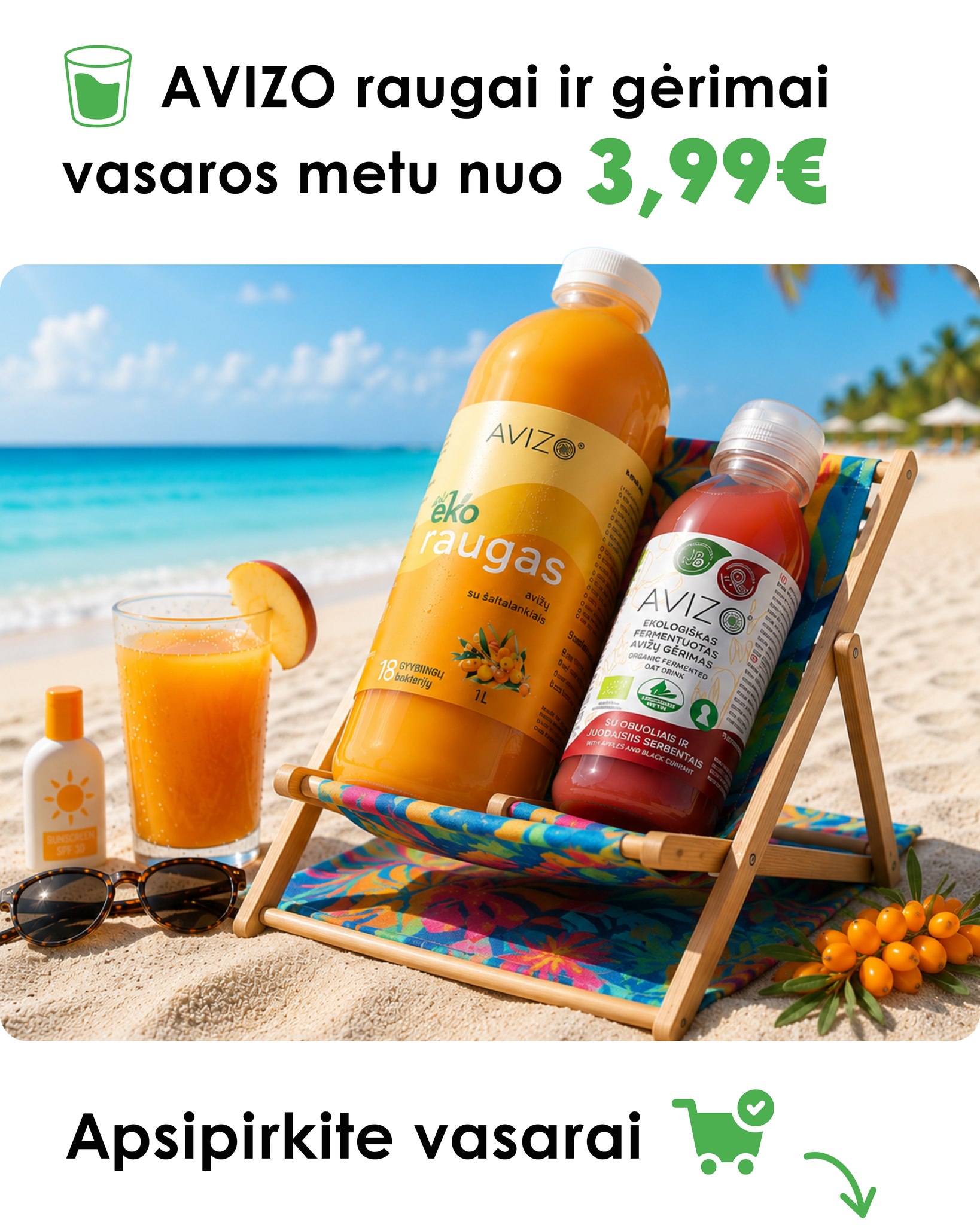 AVIZO Probiotics Facebook ad: El. Parduotuvė - Avizomanija.lt