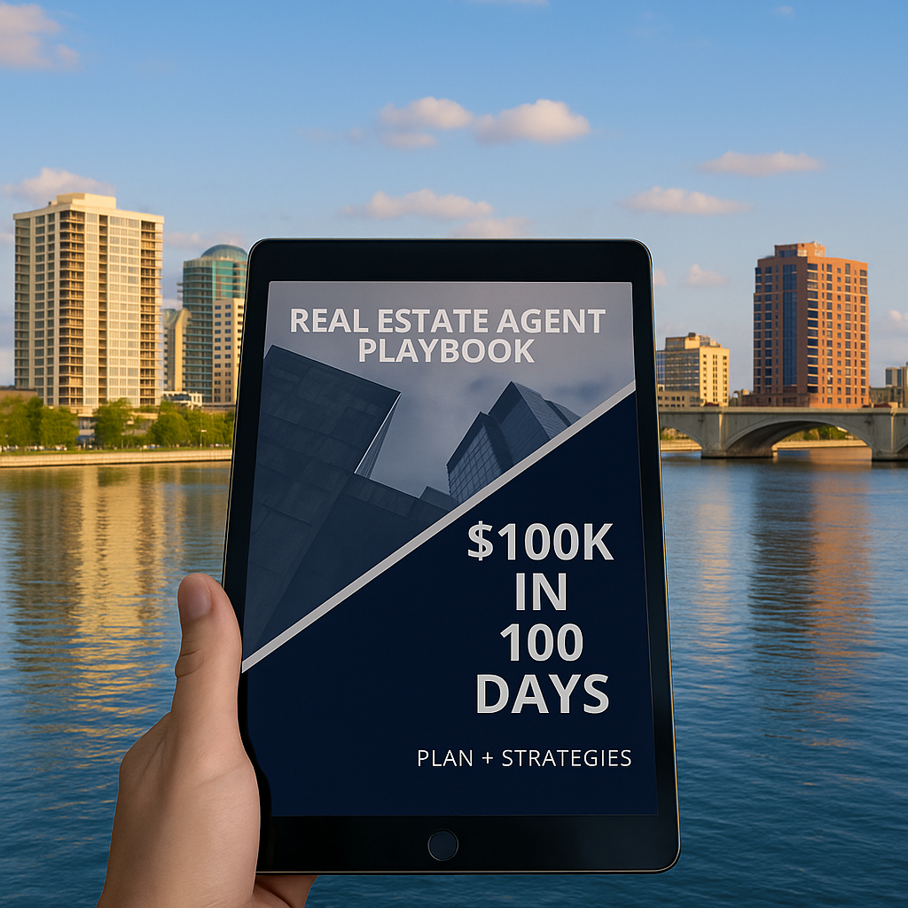 EXIT Real Estate Property Solutions Facebook ad: Download Our Free $100k In 100 Days Guide