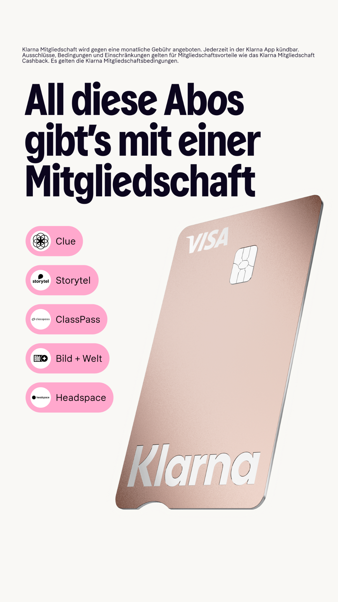 Klarna Facebook ad