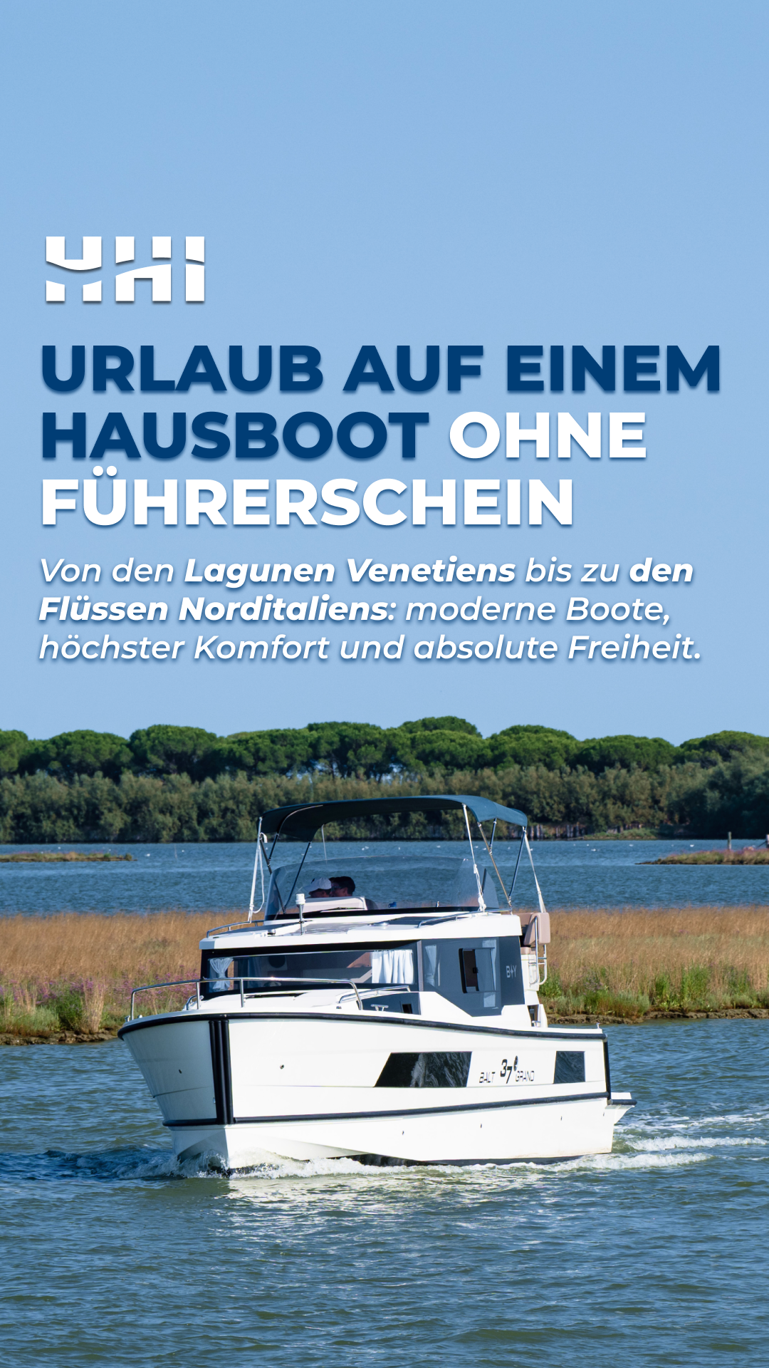 Houseboat Holidays Italia Facebook ad from Jan 29, 2026