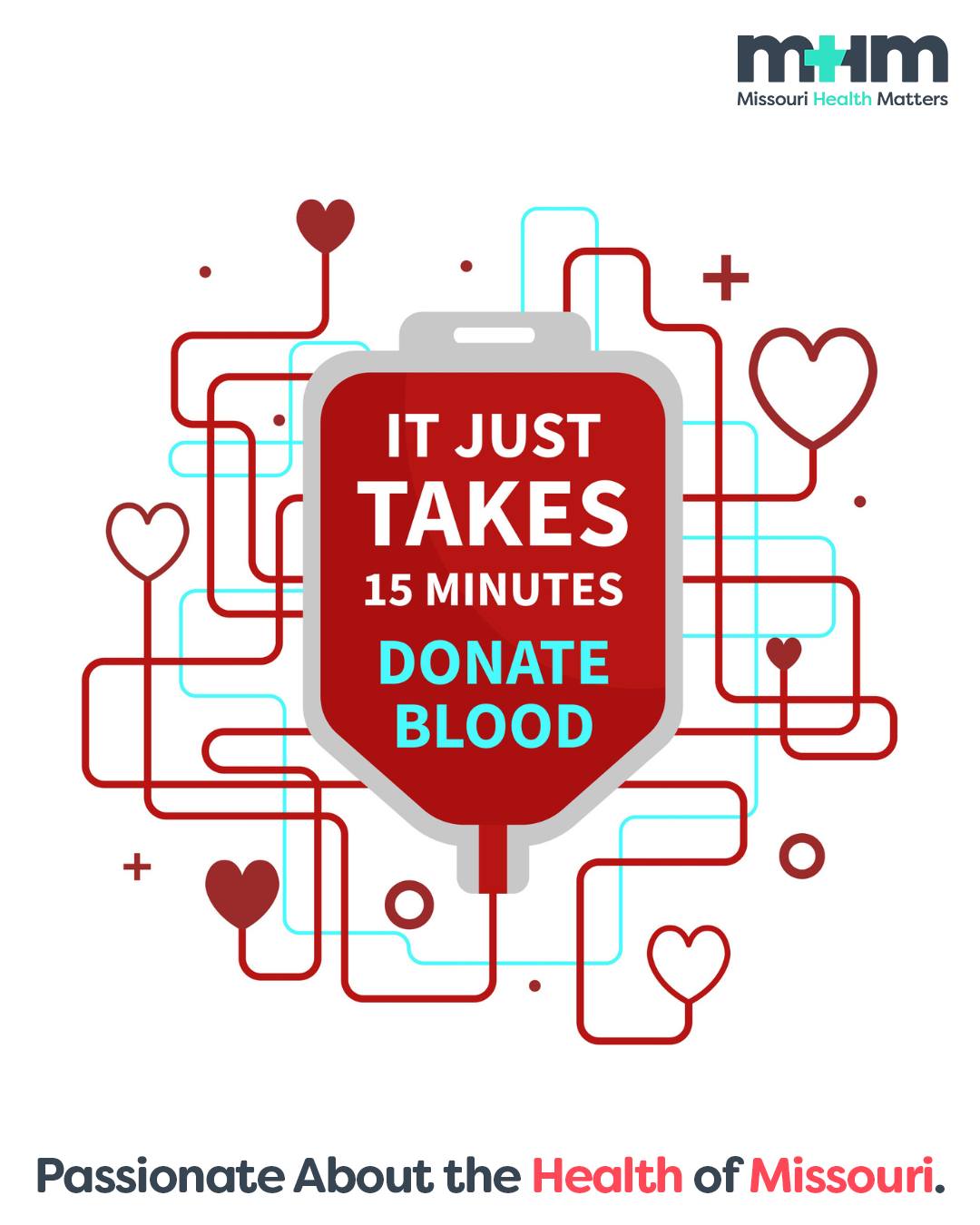 Missouri Health Matters Facebook ad: Have you given blood this summer?