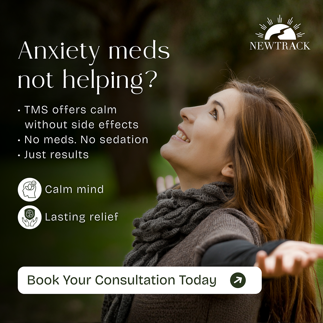 New Track Selfcare Facebook ad: Medication-Free Depression Treatment Now Available
