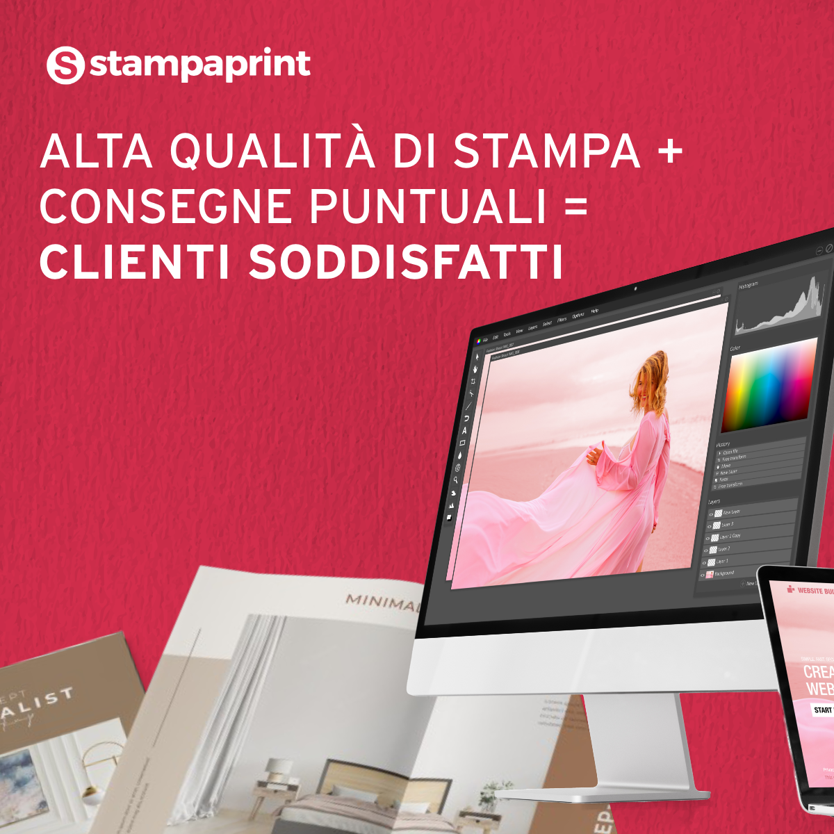 Stampaprint Facebook ad: Lavori in un’agenzia di marketing o in uno…