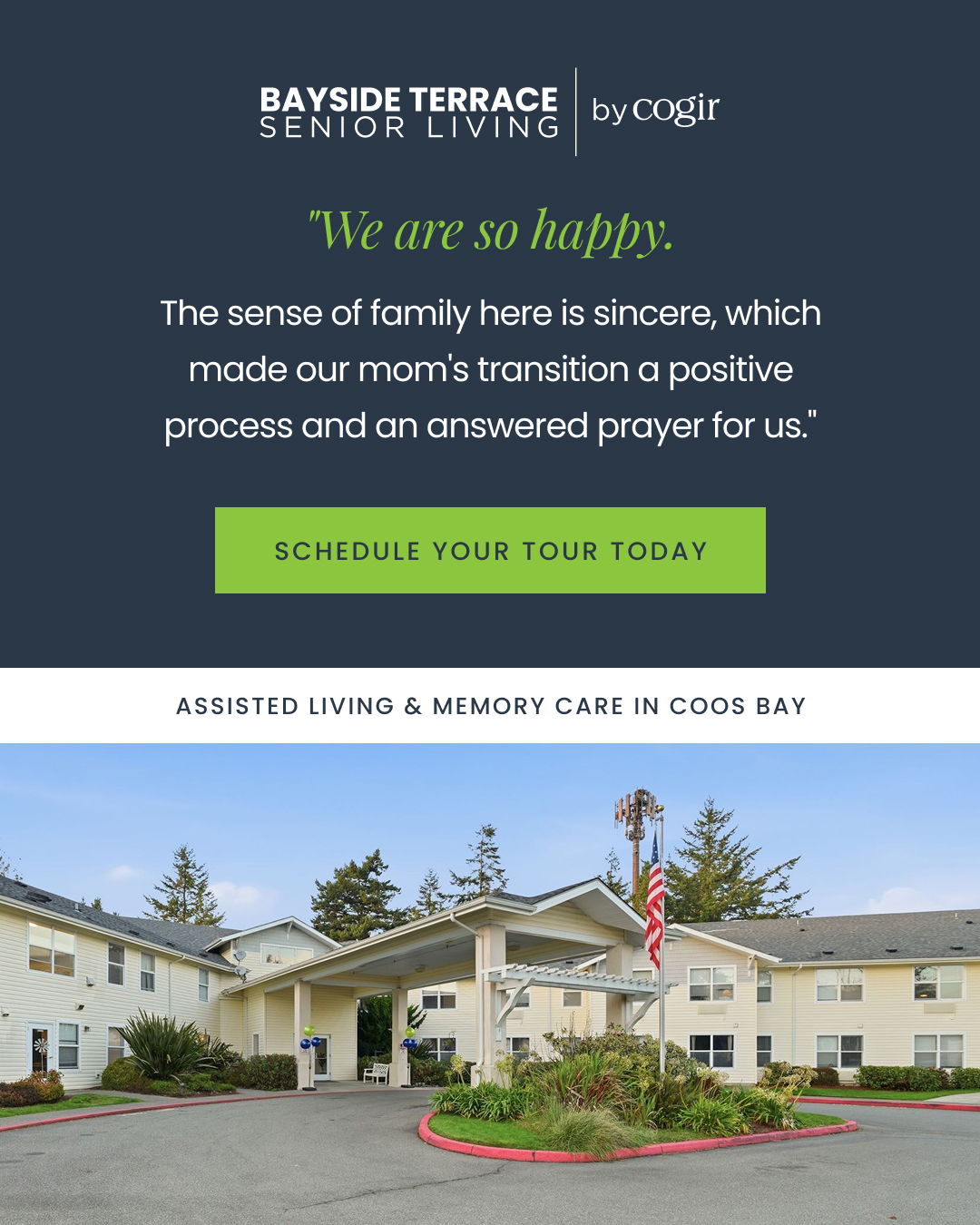 Bayside Terrace by Cogir Facebook ad