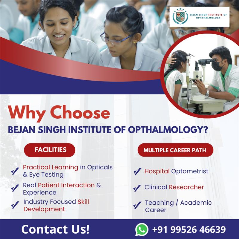 Bejan Singh Institute Of Ophthalmology Facebook ad: Build a career that changes lives, starting with…