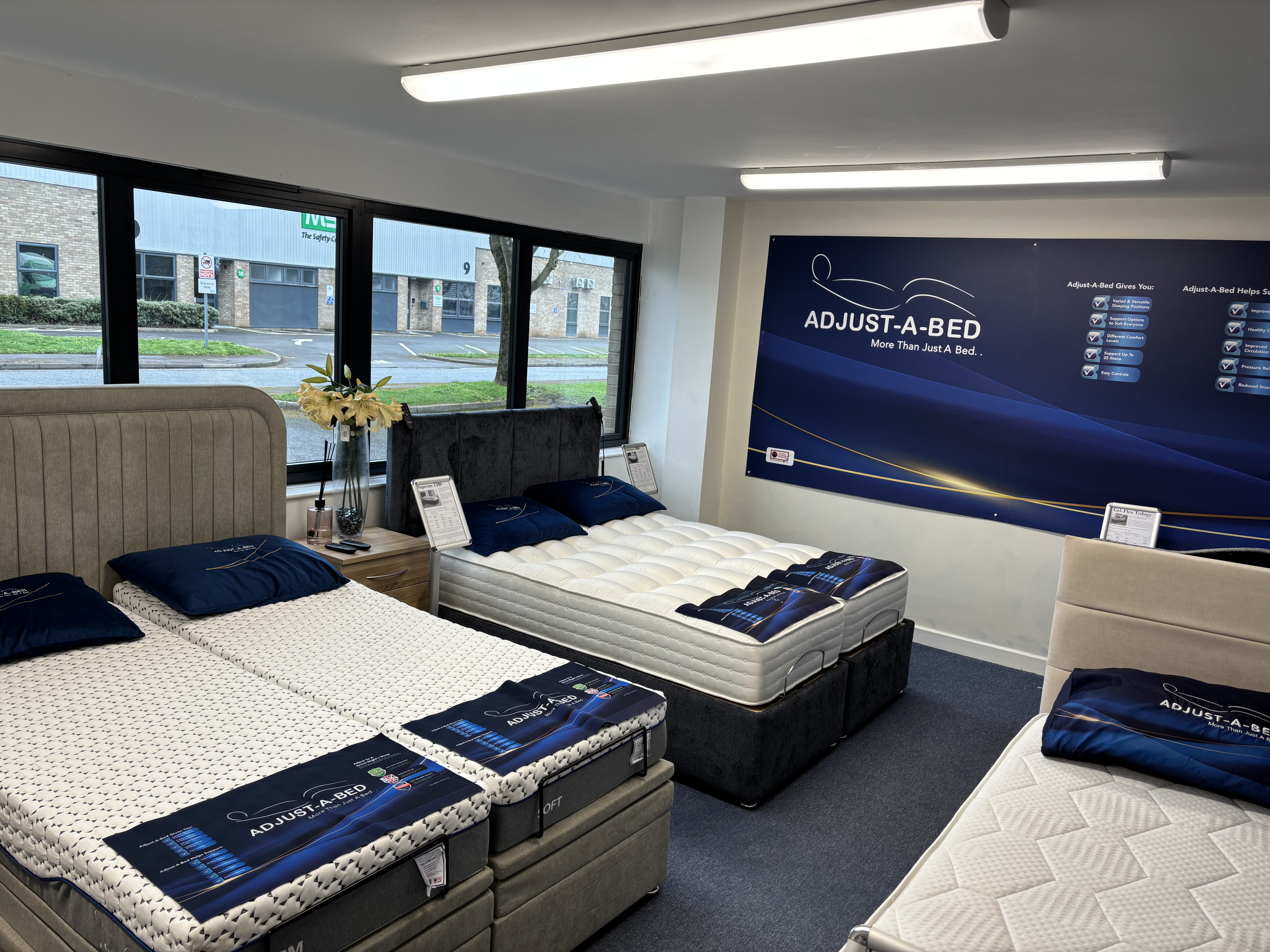 A J Furniture & Beds Facebook ad: We are proud to offer UK Made Adjustable…