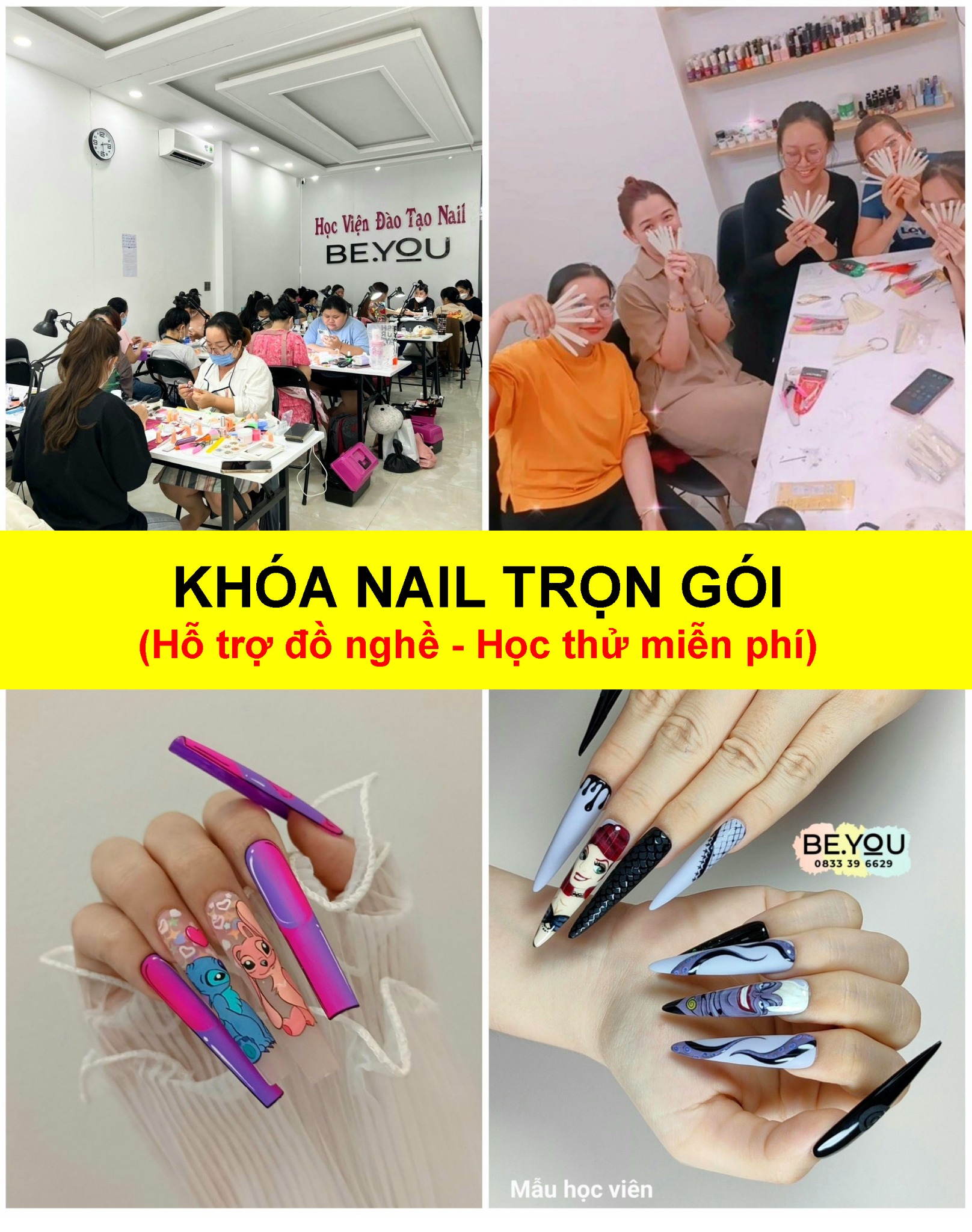 Trung Tâm Đào Tạo Nail - Be You Nail Academy Facebook ad: ĐĂNG KÝ HỌC THỬ MIỄN PHÍ