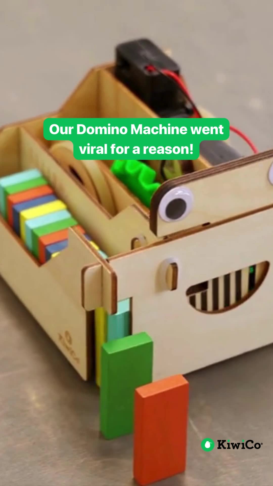 KiwiCo Facebook ad: Start & save with KiwiCo Domino Machine