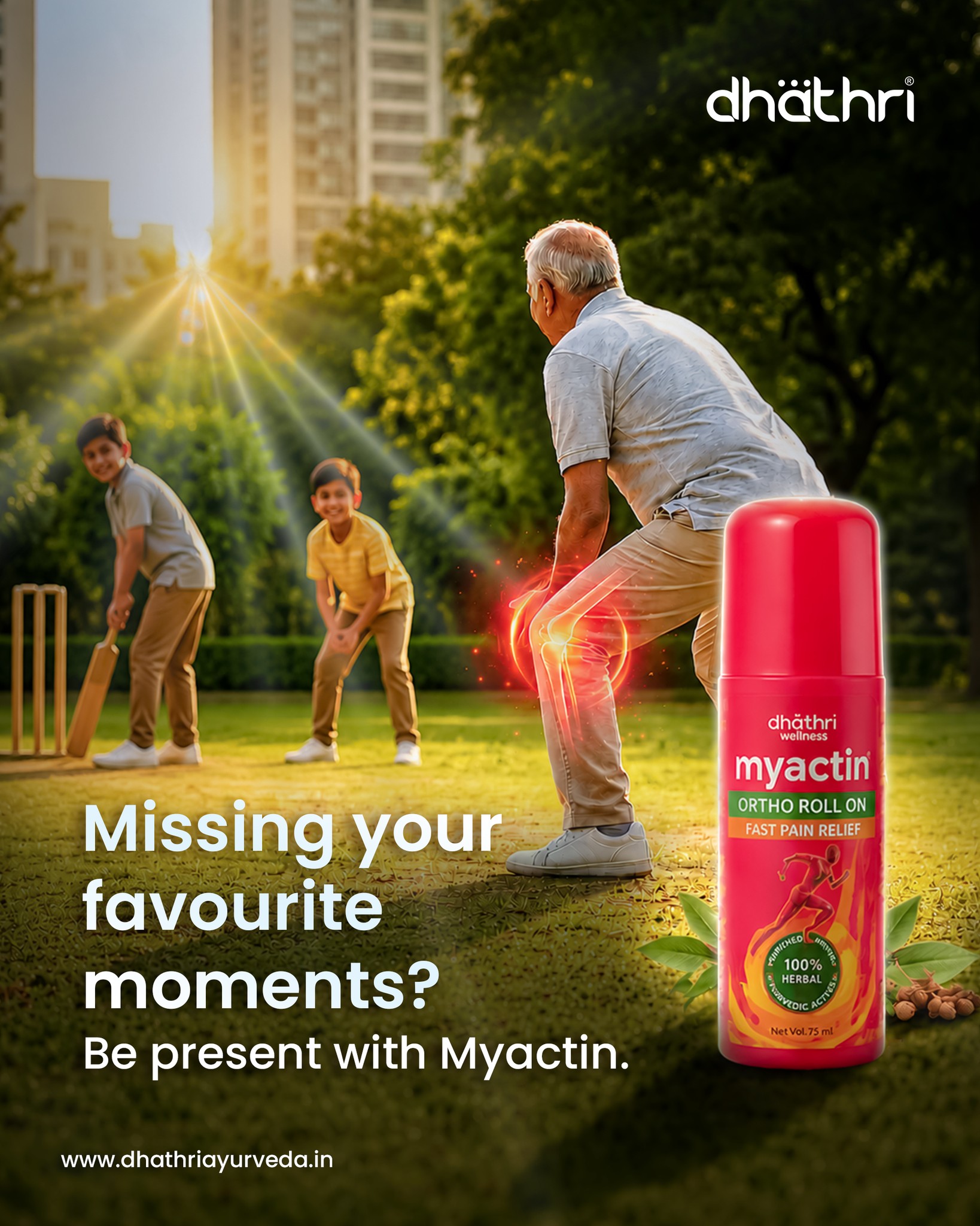 Dhathri Facebook ad: Keep moving through everyday moments with Myactin Roll…