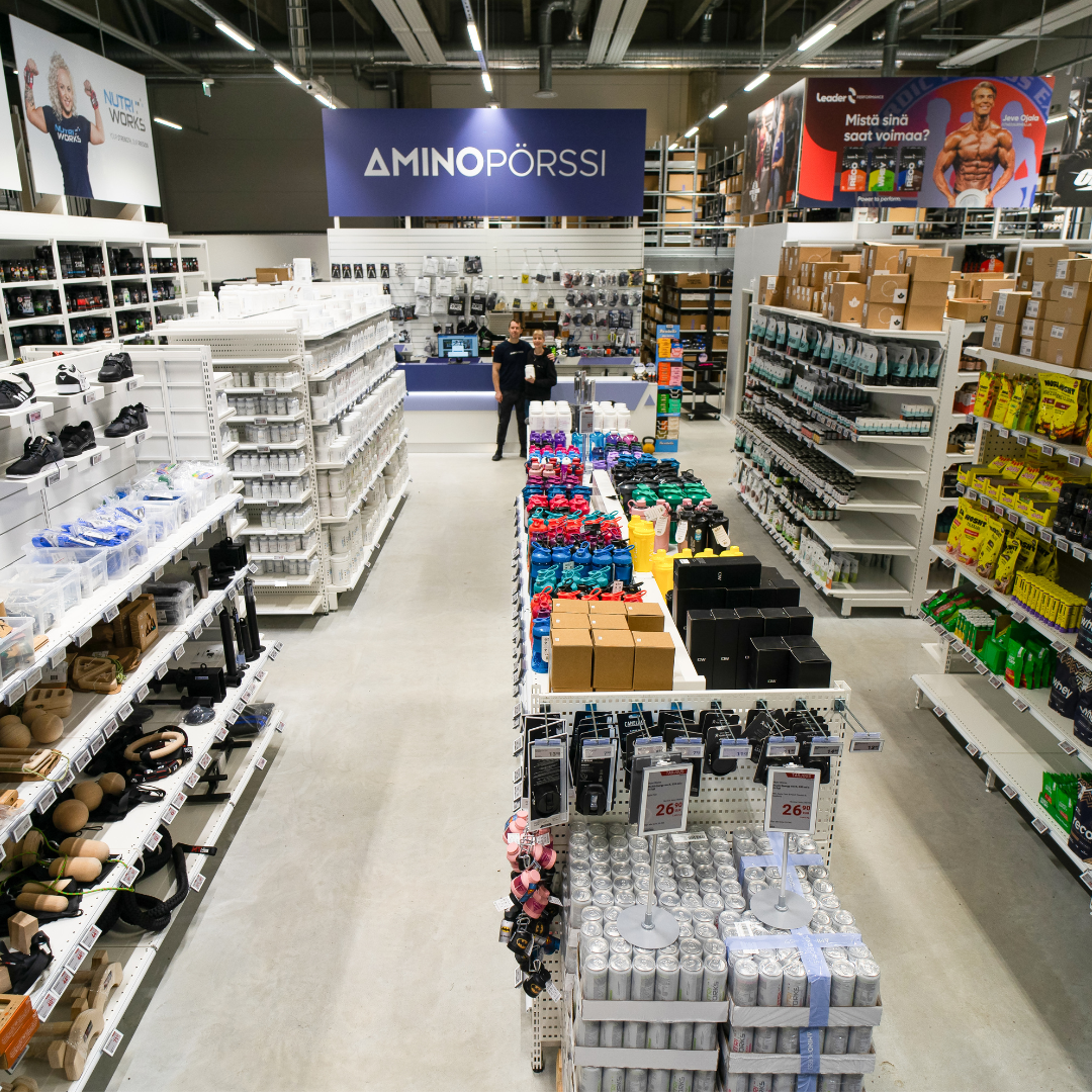 Aminopörssi Facebook ad: Paras lisäravinnekauppa Helsingissä!