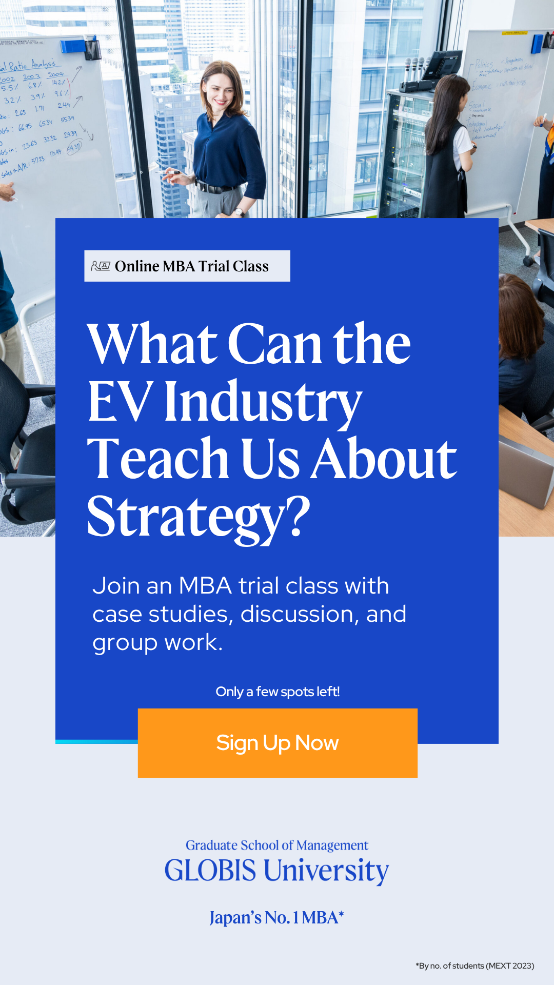 GLOBIS University - Graduate School of Management Facebook ad